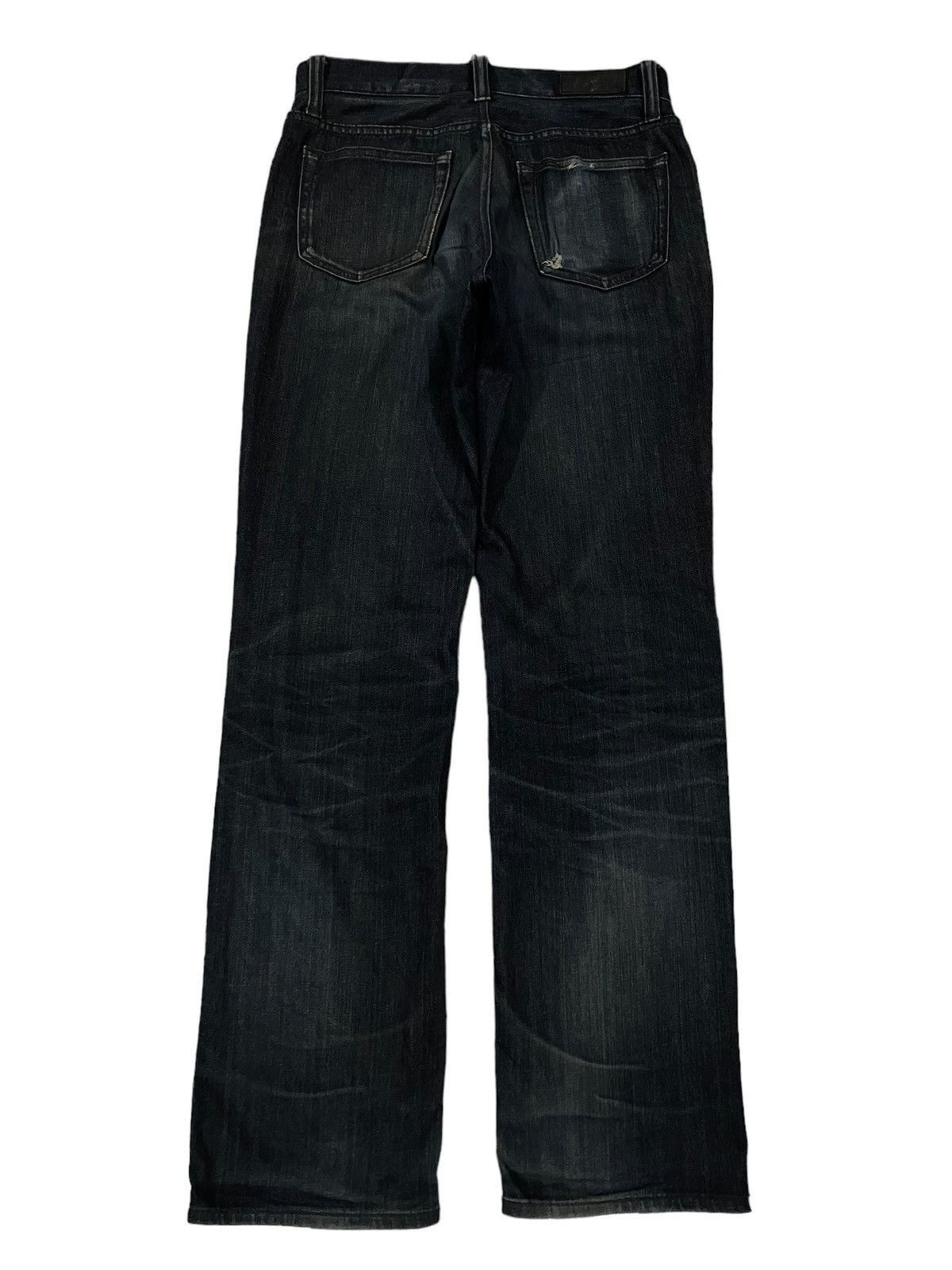 Jun Takahashi Japanese Denim Uniqlo Faded Wash Loose Straight Ripped Jeans Size US 31 - 7 Thumbnail