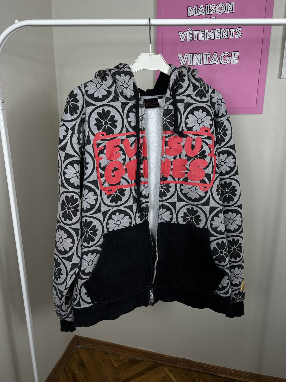 Evisu Evisu Graphic Full Print Zip Hoodie Vintage Embroidered Size US XL / EU 56 / 4 - 14 Thumbnail