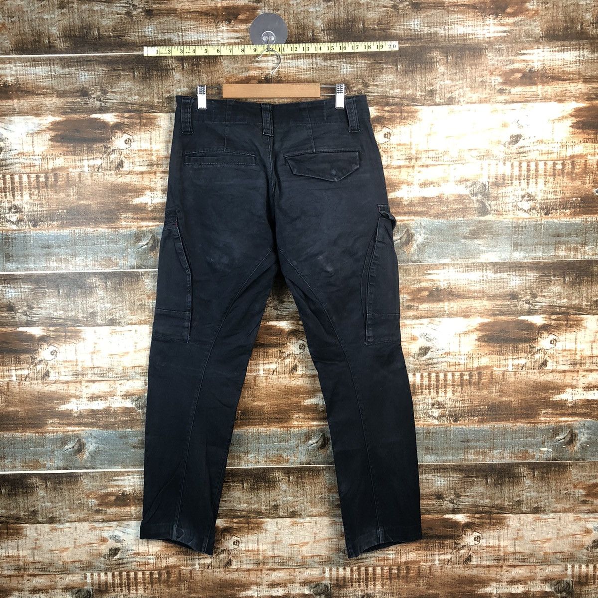 Japanese Brand DL Genba Dark Blue Cargo Multipocket Pants #C716 Size US 28 / EU 44 - 9 Thumbnail
