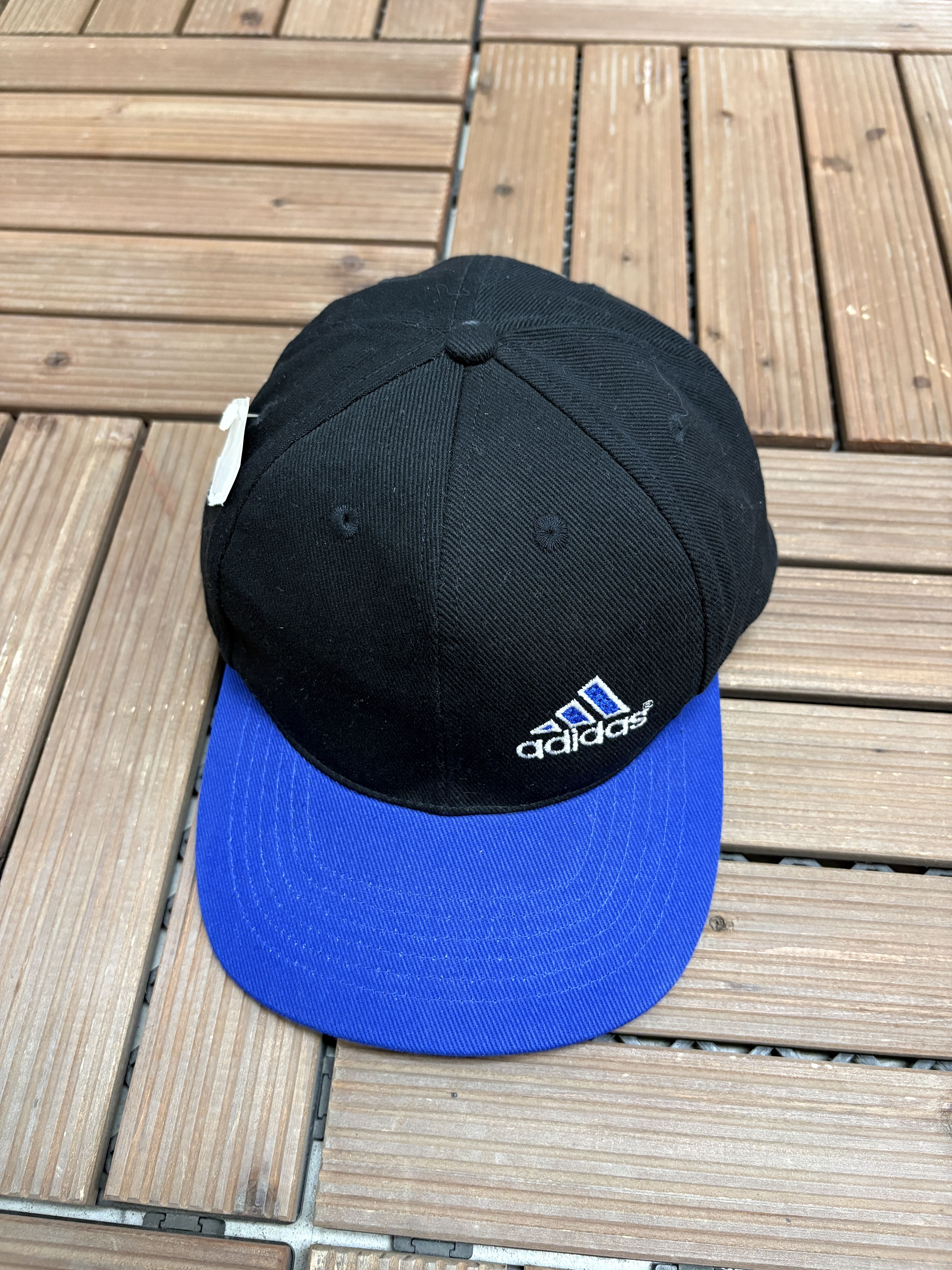 Adidas Adidas Small Logo Black Snap Back Hat Cap Size ONE SIZE - 1 Thumbnail