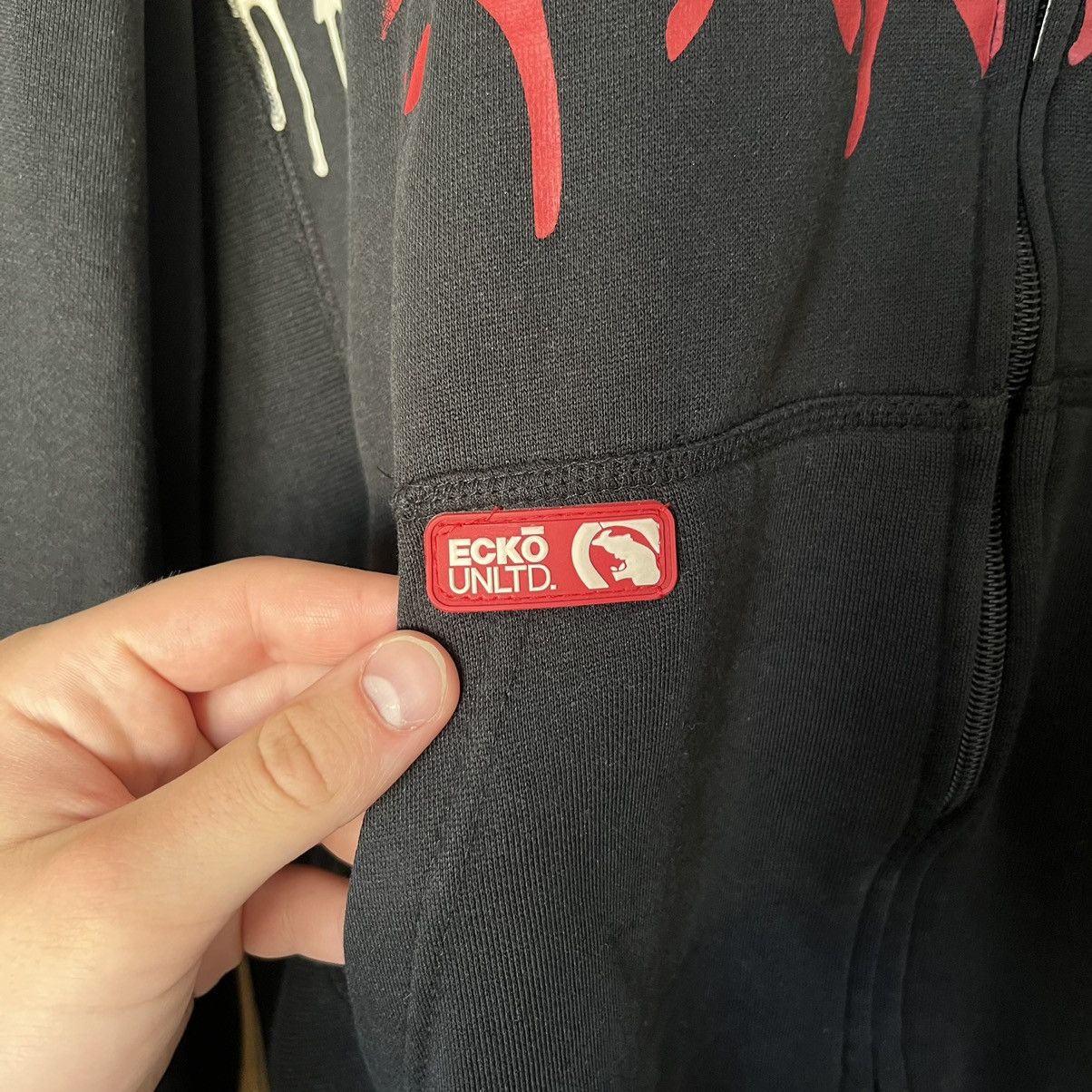 Ecko Unltd. Y2k Zip Vintage Hoodie Ecko Untld Big embroidered Logo Size US M / EU 48-50 / 2 - 5 Thumbnail