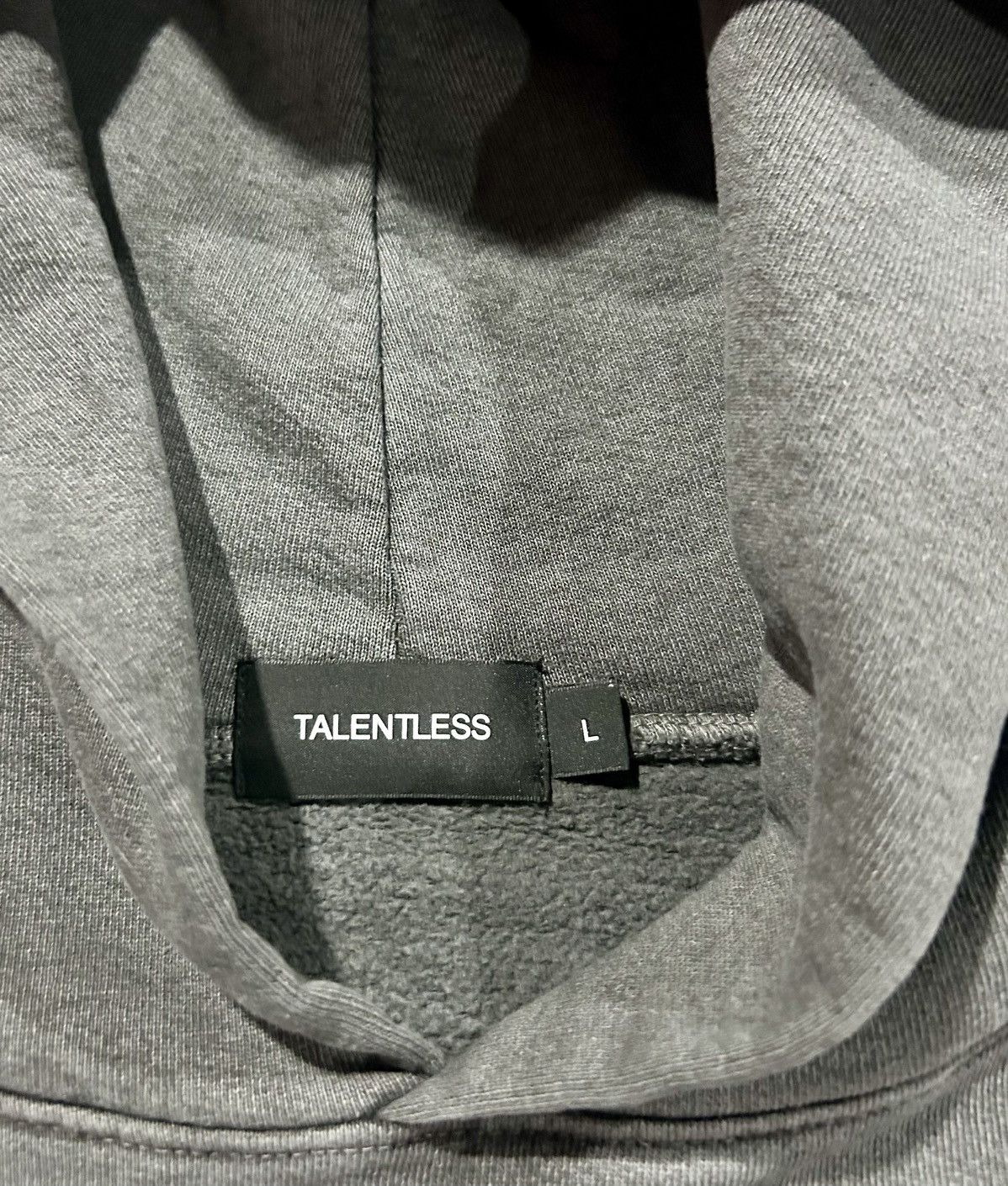 Talentless Talentless Men's Heavyweight Embroidered Hoodie – Steel Grey Size US L / EU 52-54 / 3 - 8 Thumbnail