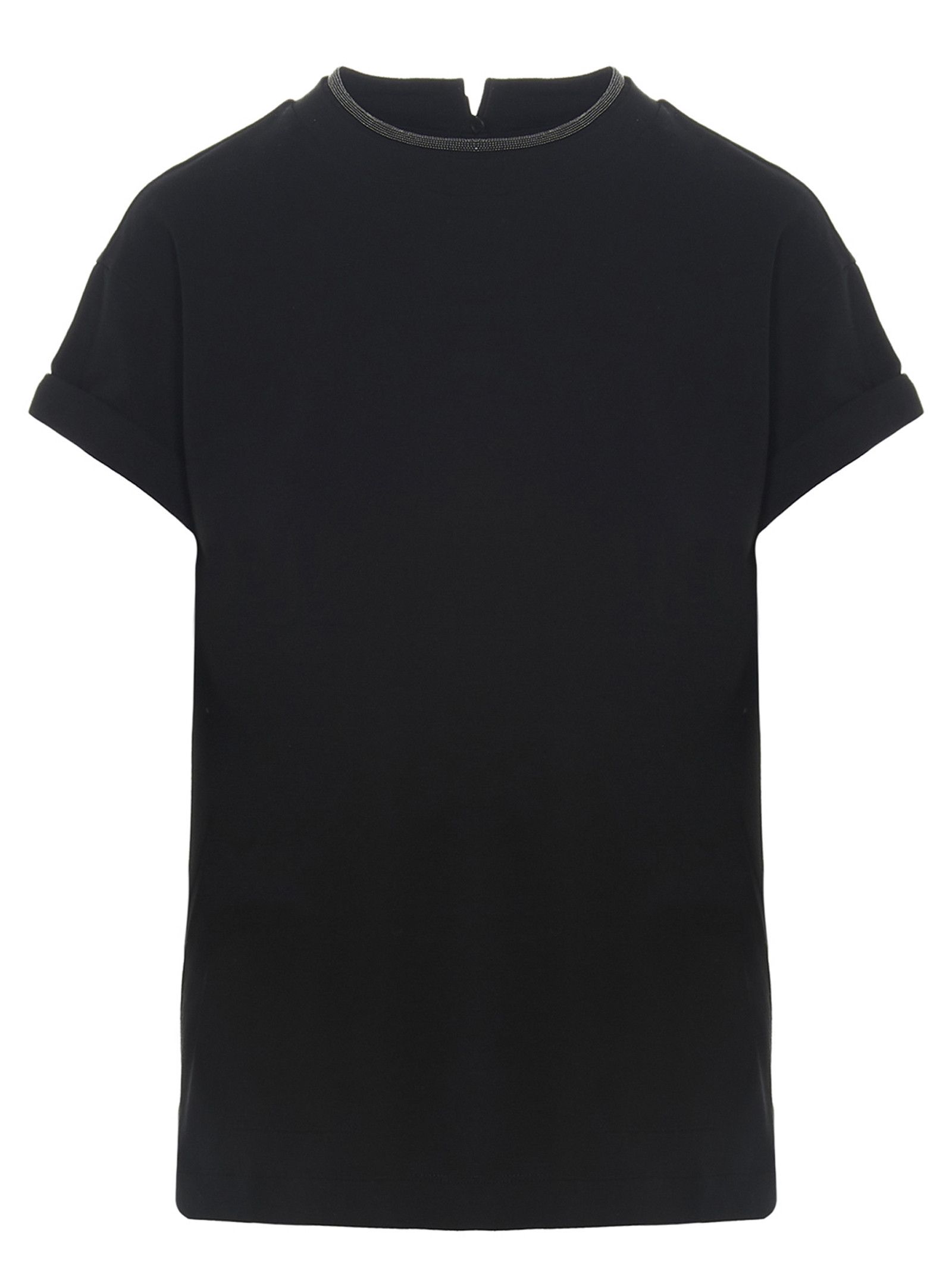 Brunello Cucinelli Monile Crew-Neck T-Shirt Size XS / US 0-2 / IT 36-38 - 1 Thumbnail