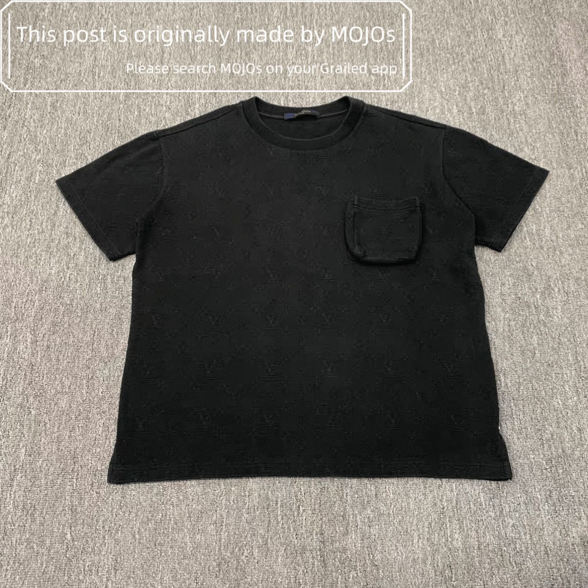 Louis Vuitton Louis Vuitton Monogram Logo Full Print Pocket Tee mojos1647 Size US M / EU 48-50 / 2 - 1 Thumbnail