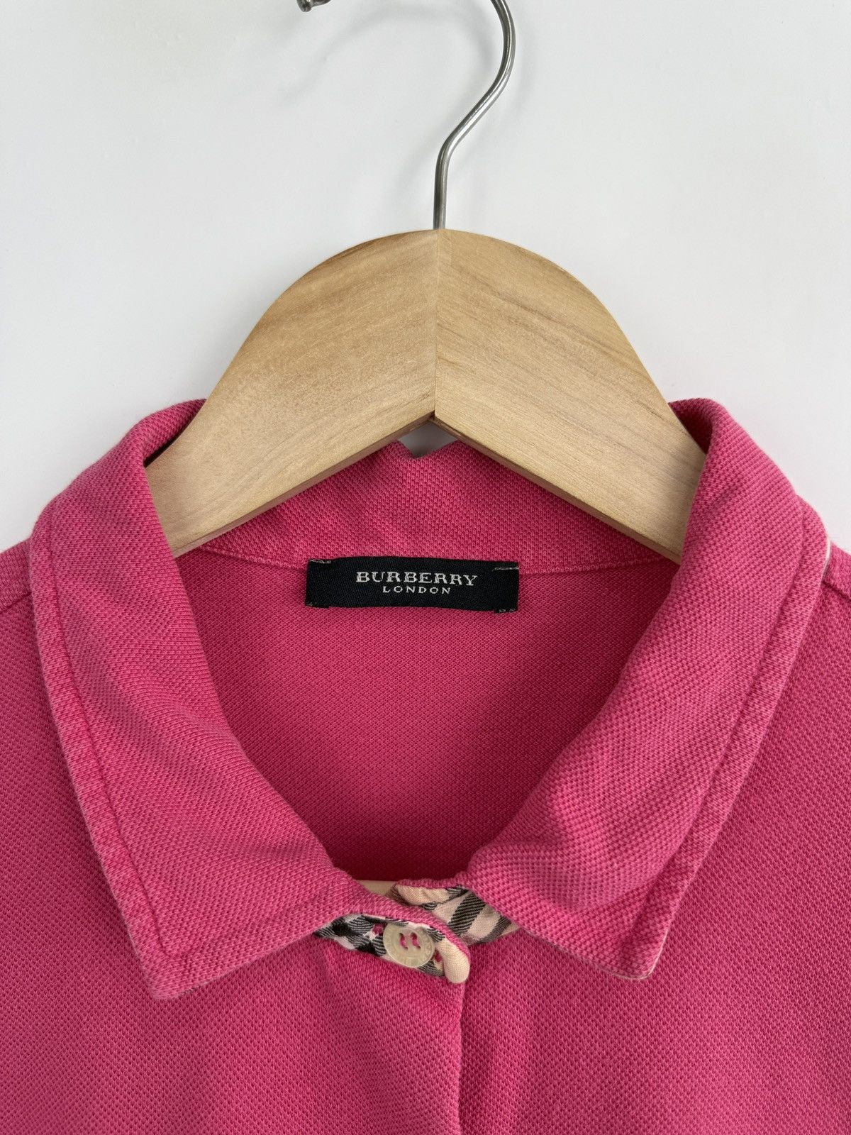 Burberry 🇬🇧 Burberry London Nova Check Polo Shirt Y2K Rare Retro Size S / US 4 / IT 40 - 5 Thumbnail