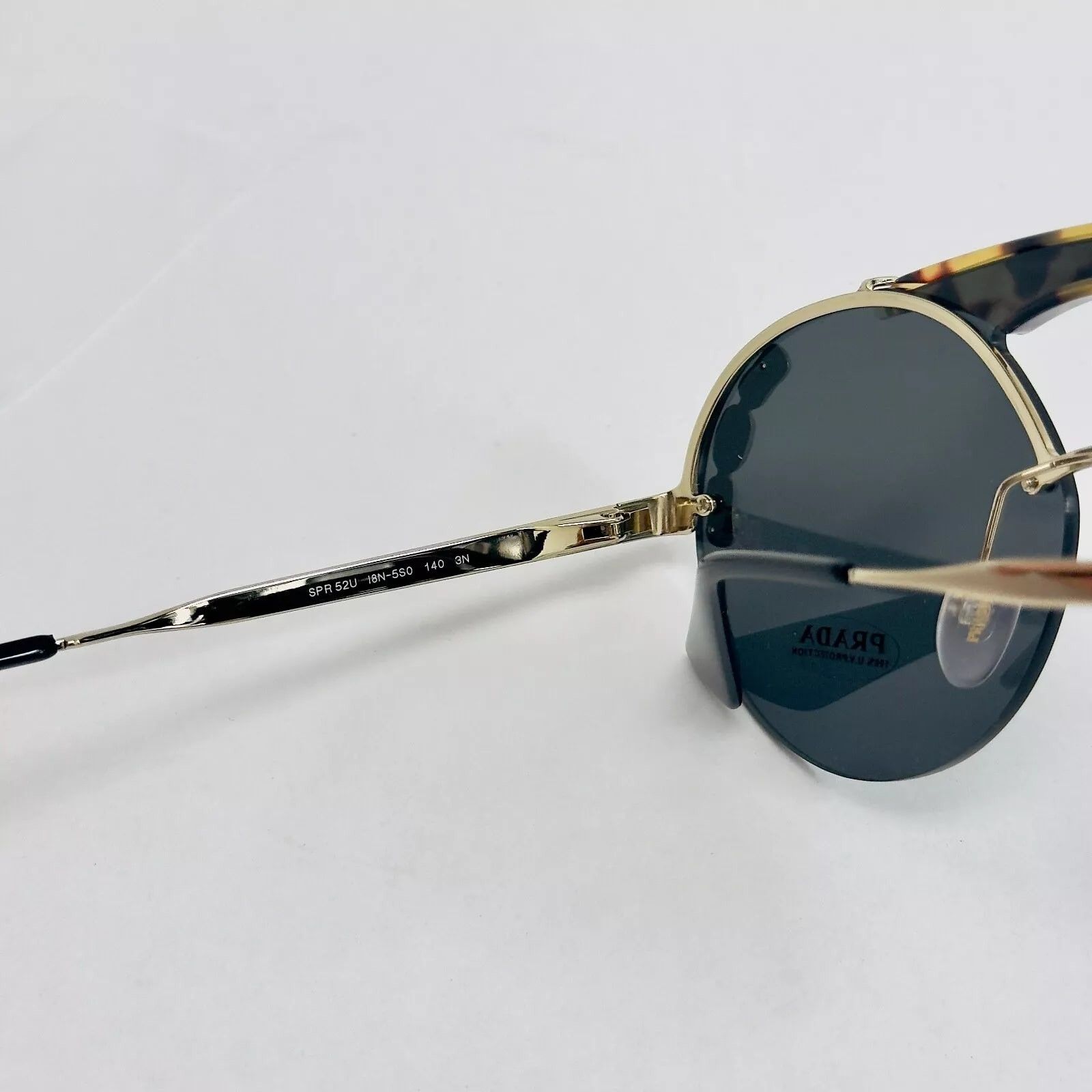 Prada PRADA ORNATE JEWEL Stud Sunglasses 52U Silver Black PR52US Size ONE SIZE - 7 Thumbnail