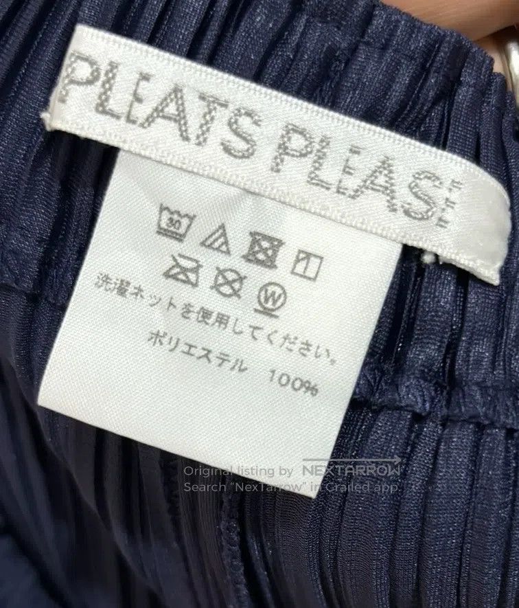 Issey Miyake Issey Miyake Navy Blue Wide-Leg Pants Size 25" / US 0 / IT 36 - 3 Thumbnail