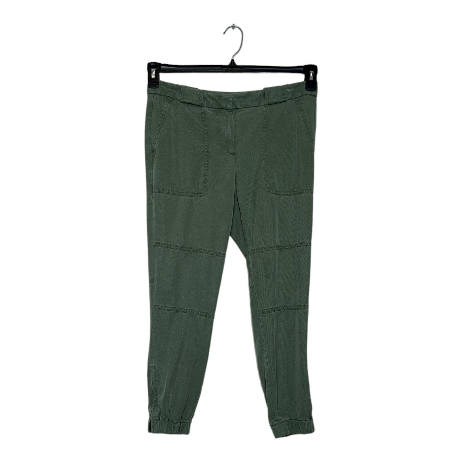 Loft Loft green cargo jogger casual pants size 4P Size 32" / US 10 / IT 46 - 10 Thumbnail