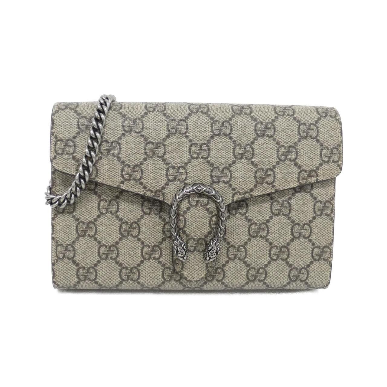 Gucci Gucci Gucci Dionysus GG Supreme Chain Wallet Textile Other 401231KHNSN DUTY FREE for USA Size ONE SIZE - 1 Thumbnail