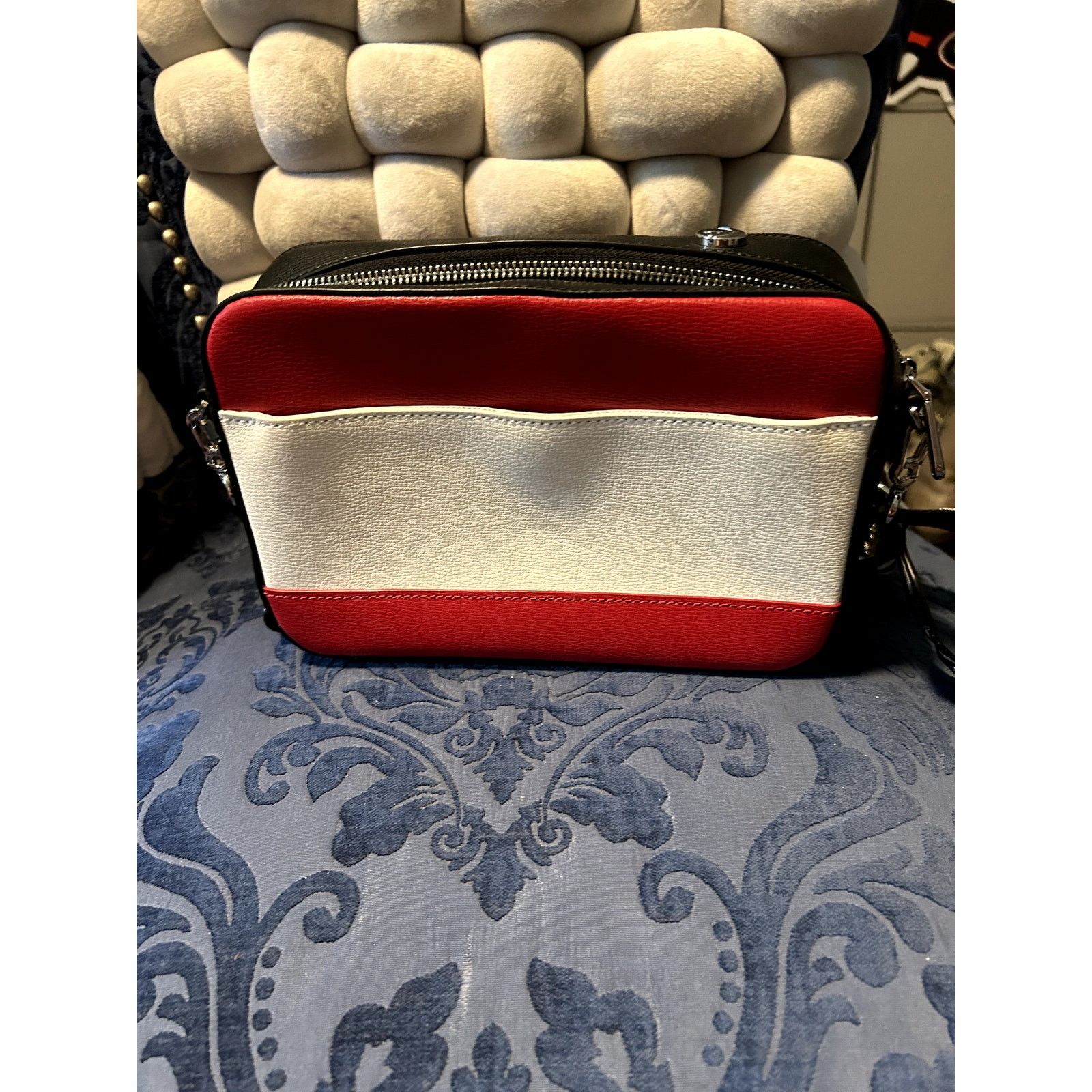 Karl Lagerfeld Karl Lagerfeld Paris Ikons Camera Crossbody Red White Black Size ONE SIZE - 4 Thumbnail