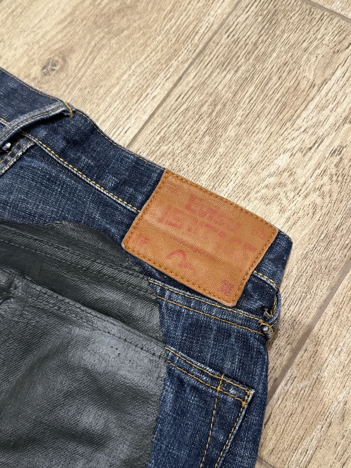 Evisu Vintage Evisu denim jeans pants big logo dark black japanese Size US 30 / EU 46 - 5 Thumbnail