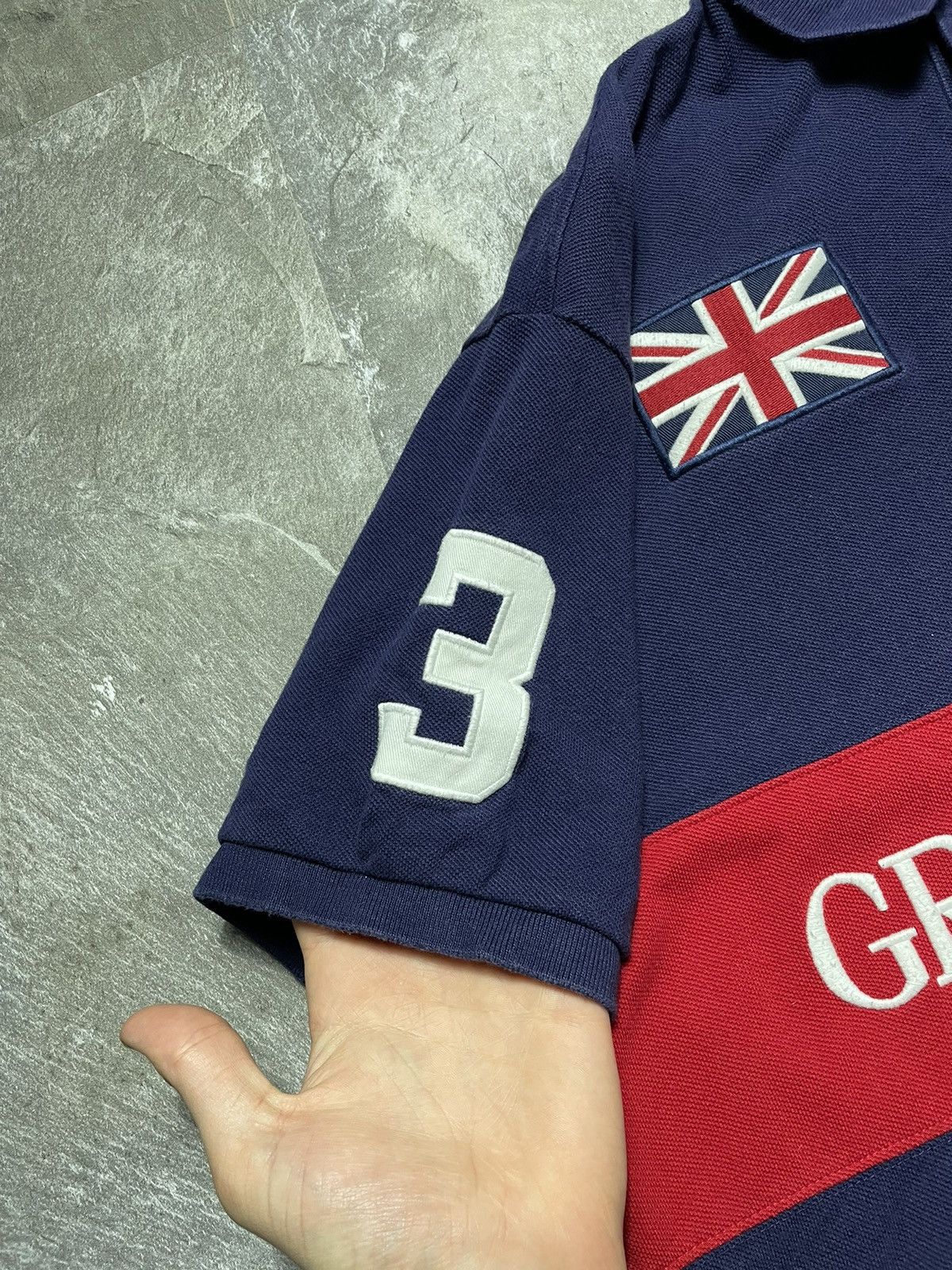 Polo Ralph Lauren Vintage Polo Ralph Lauren Great Britain GRB Rugby Polo Shirt Size US L / EU 52-54 / 3 - 4 Thumbnail
