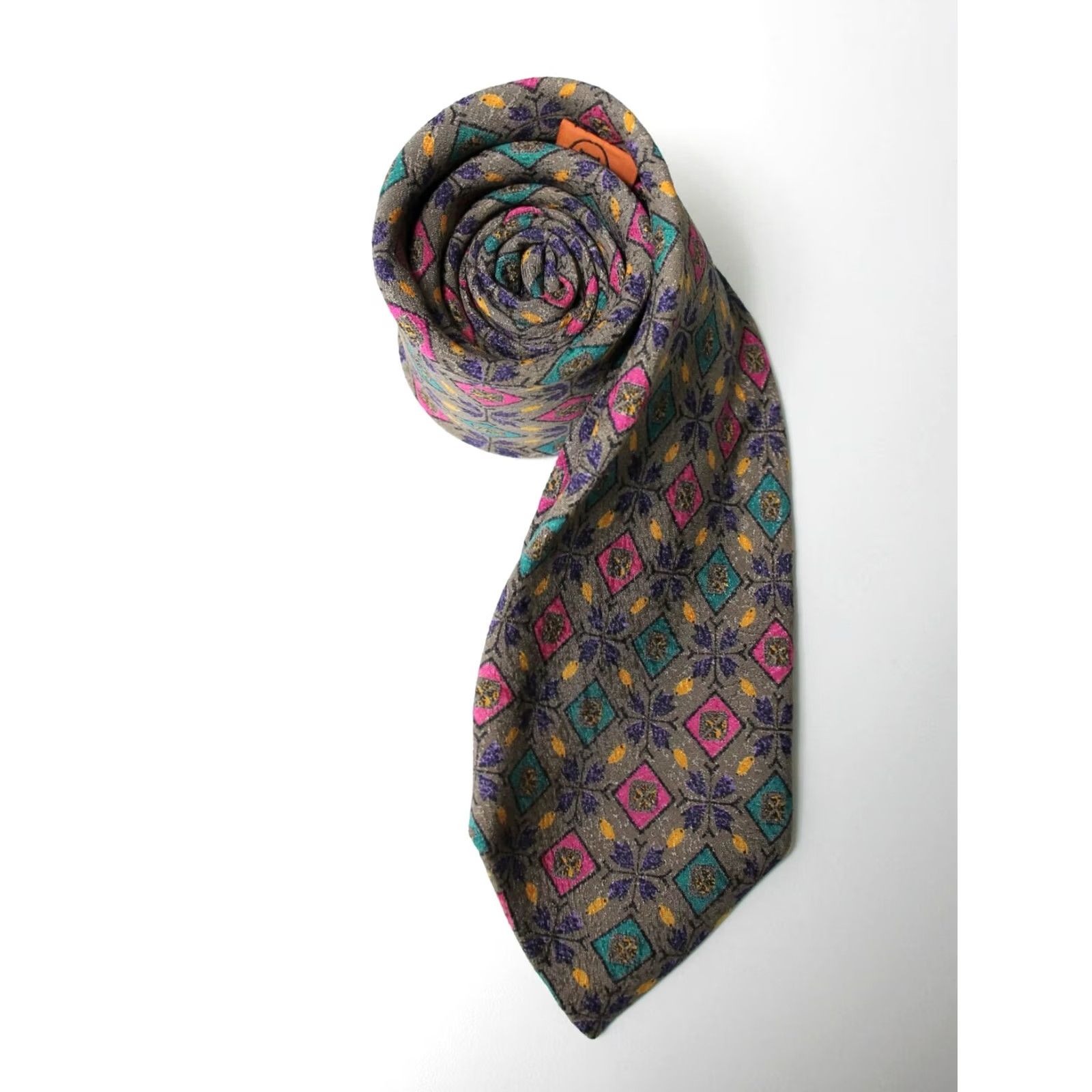 Missoni MISSONI Tie Men's ONE SIZE 100% Silk Classic Pointed Multicolor Patterned Tie Size ONE SIZE - 2 Thumbnail