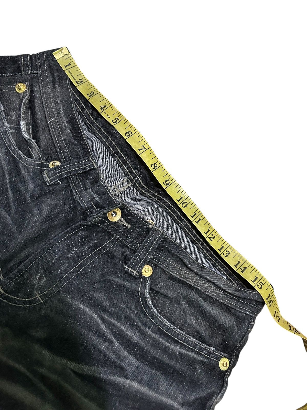 Kapital Semantic design Punk Bondage Style Denim Jeans ☠️☠️ Size US 32 / EU 48 - 21 Thumbnail