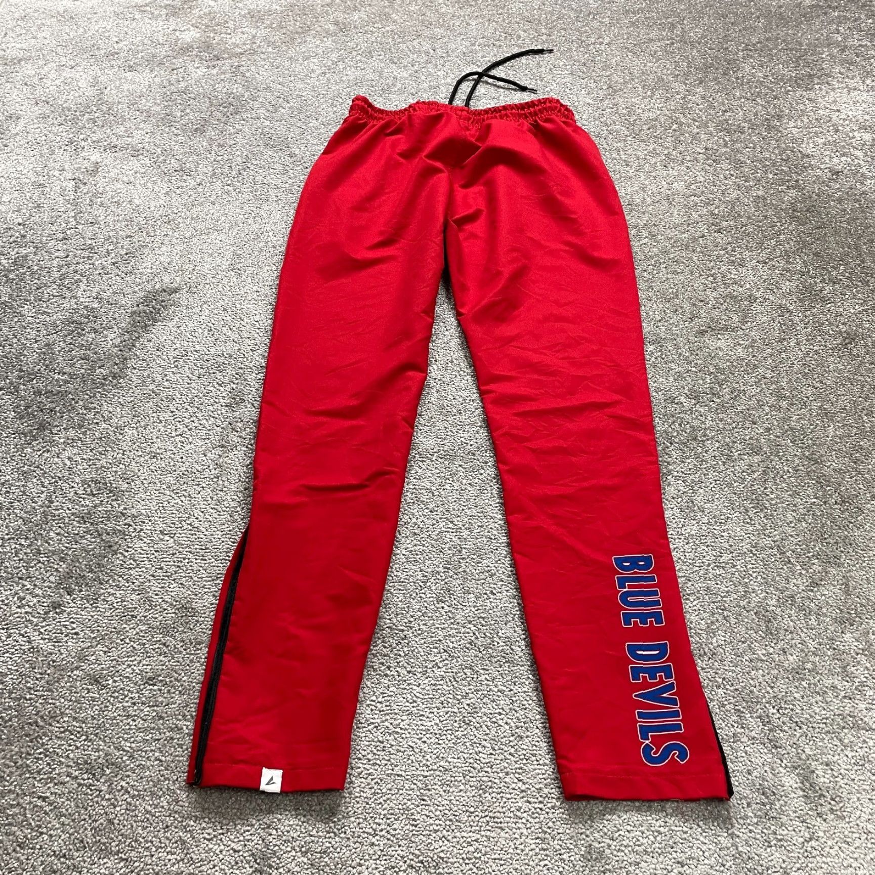 CB Sports BSN Sports Track Pants Men XS Red Tapered Ankle Zip Elastic Waist Basketball Football Size US 27 - 2 Thumbnail