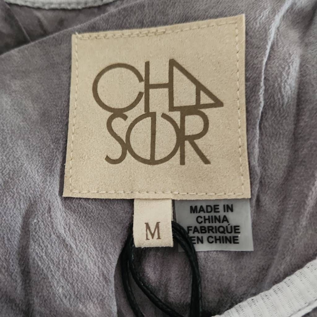 Chaser Brand Chaser Ladies Size Medium Gray Tie Dye Long Bell Sleeve Silk Size M / US 6-8 / IT 42-44 - 7 Thumbnail