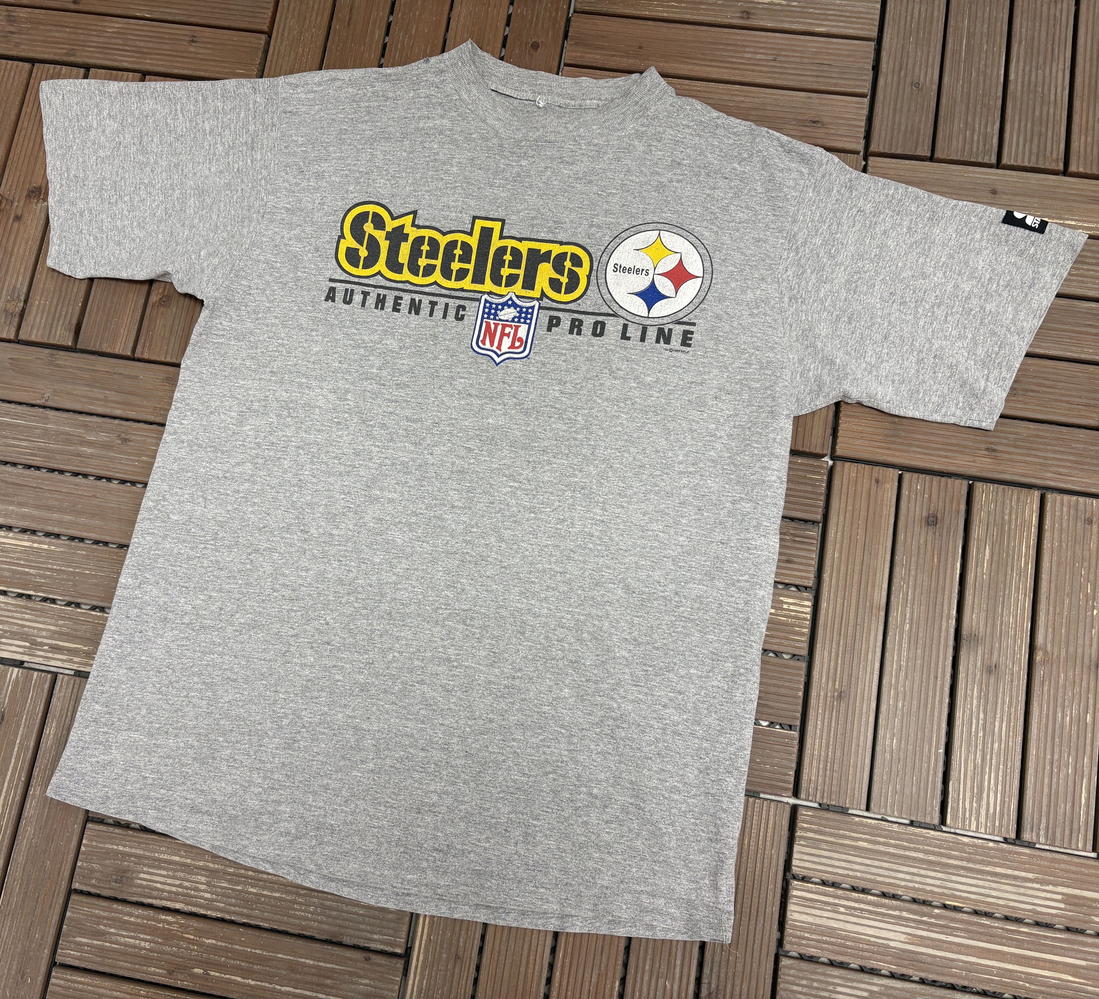Starter Pittsburgh Steelers Pro-Line Vintage Grey T-Shirt Tee Size US XL / EU 56 / 4 - 3 Thumbnail