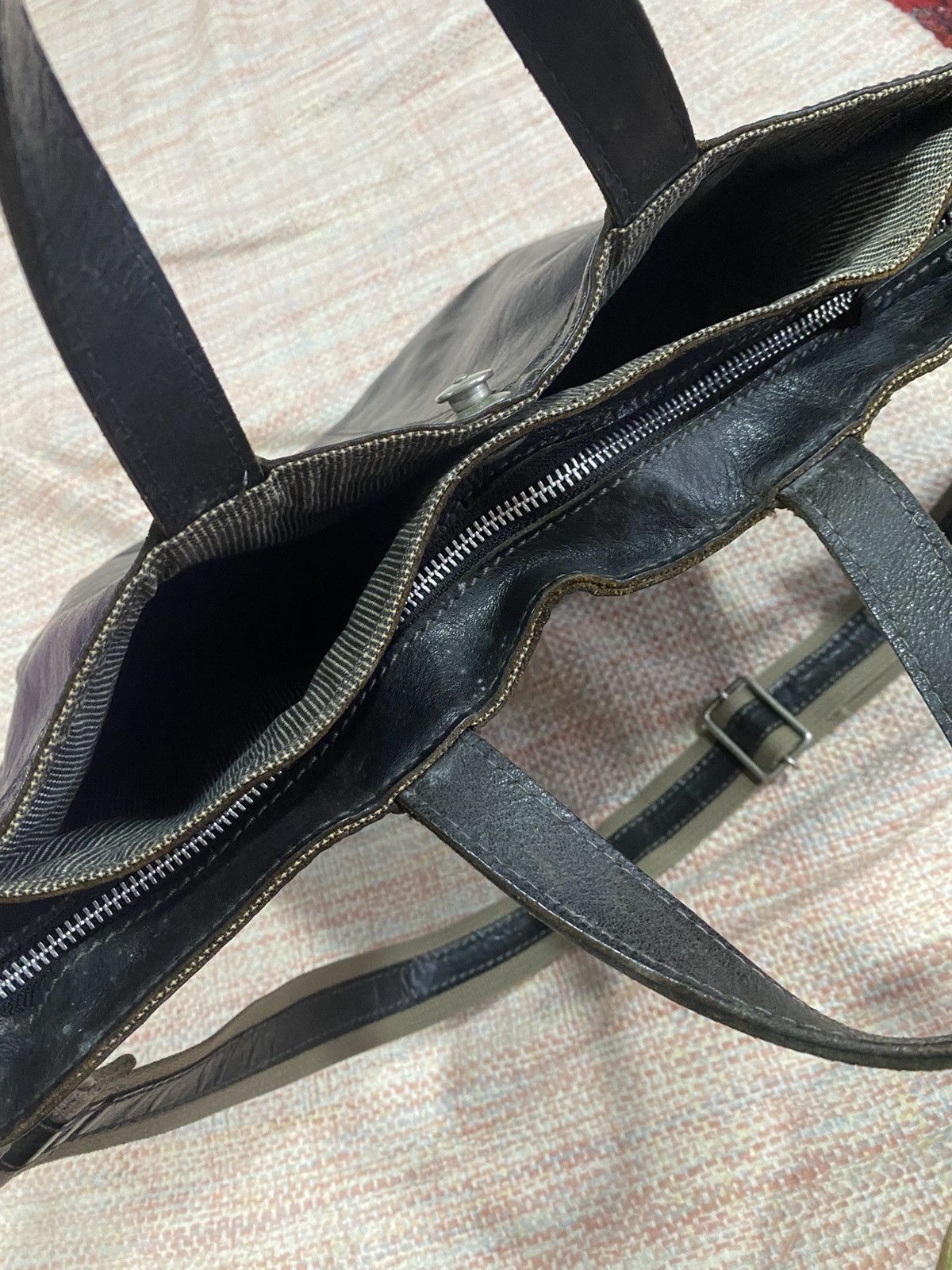 Japanese Brand Vintage Baggy Port leather carry sling tote bag Size ONE SIZE - 7 Thumbnail