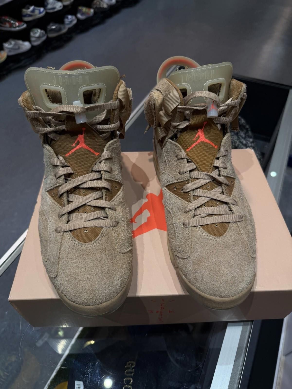 Jordan Brand Travis Scott x Air Jordan 6 Retro Men Size 13 British Khaki Size US 13 / EU 46 - 5 Thumbnail
