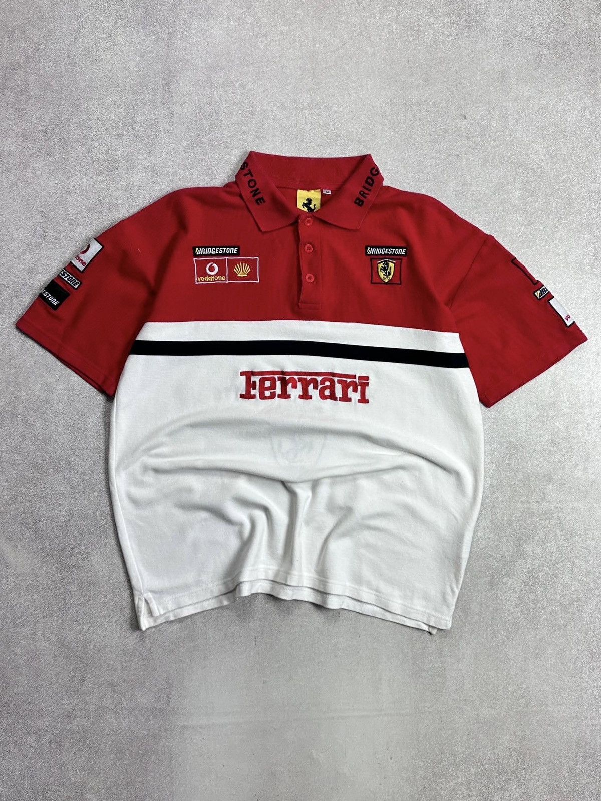 Ferrari Vintage 90s Ferarri F-1 Racing Polo Shirt M Size US M / EU 48-50 / 2 - 1 Thumbnail