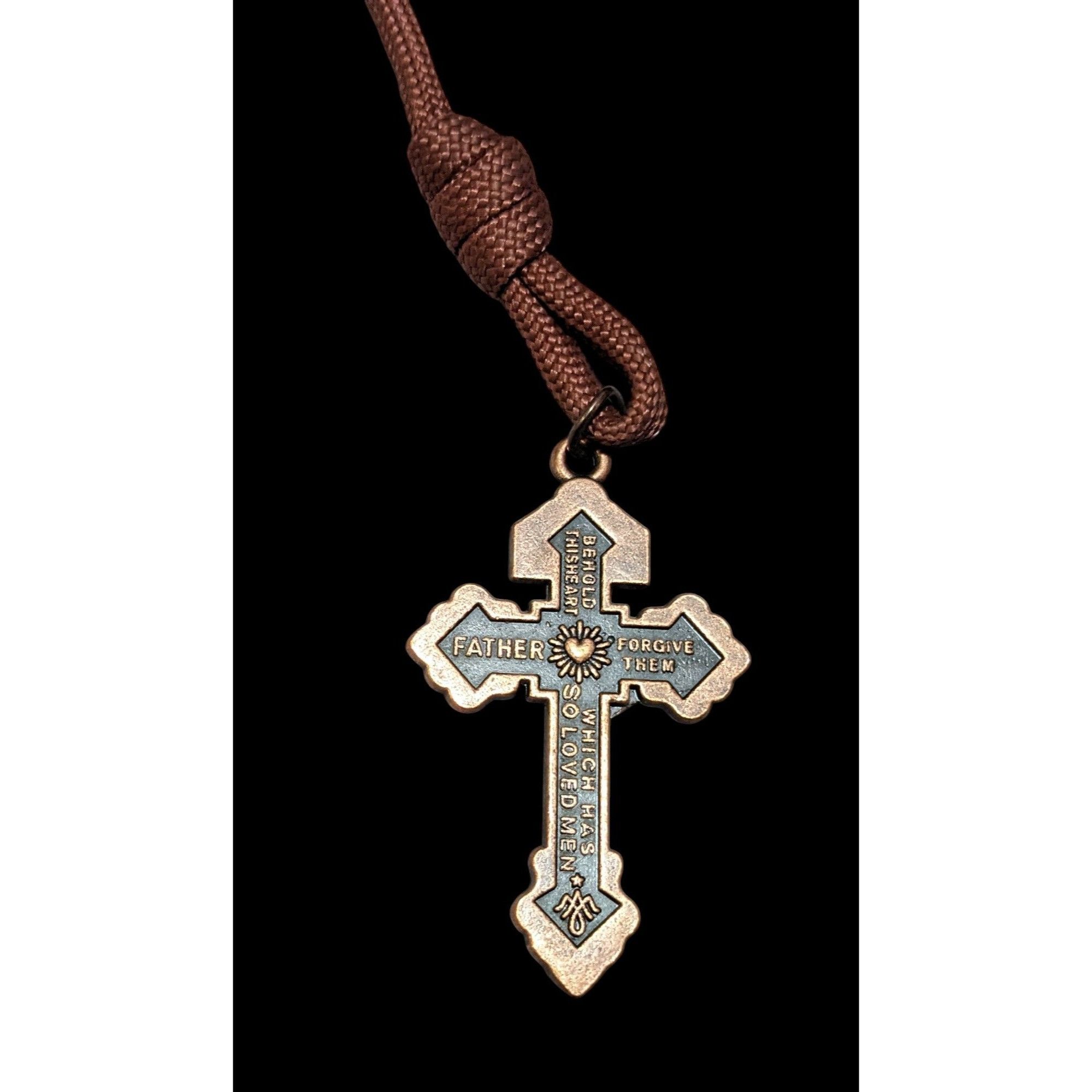 Other Olive Wood Beaded Copper tone Mini/Pocket Rosary Size ONE SIZE - 1 Thumbnail