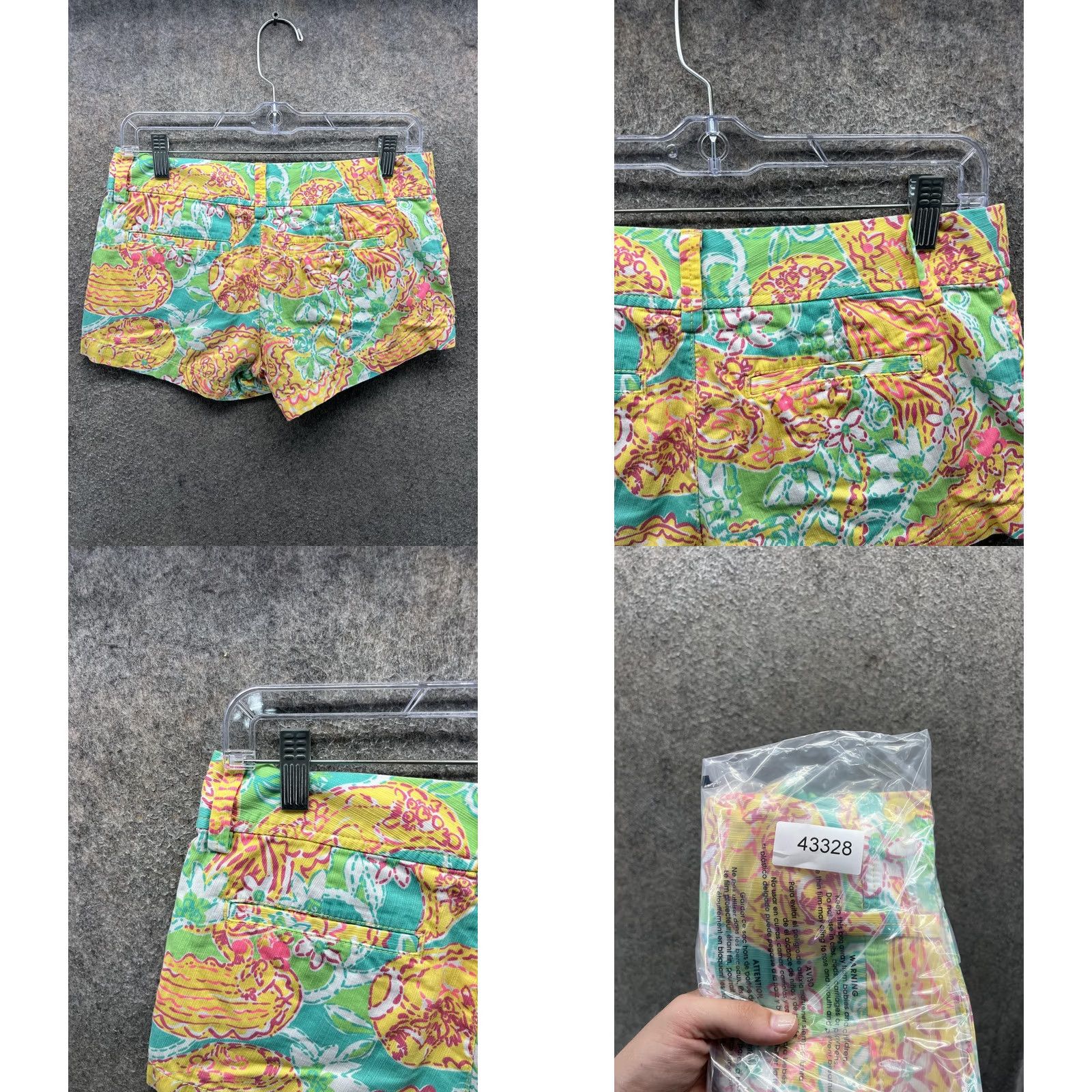 Lilly Pulitzer Lilly Pulitzer Shorts Womens 0 Multicolor Walsh Short Chino Paisley Casual Size 25" / US 0 / IT 36 - 9 Thumbnail