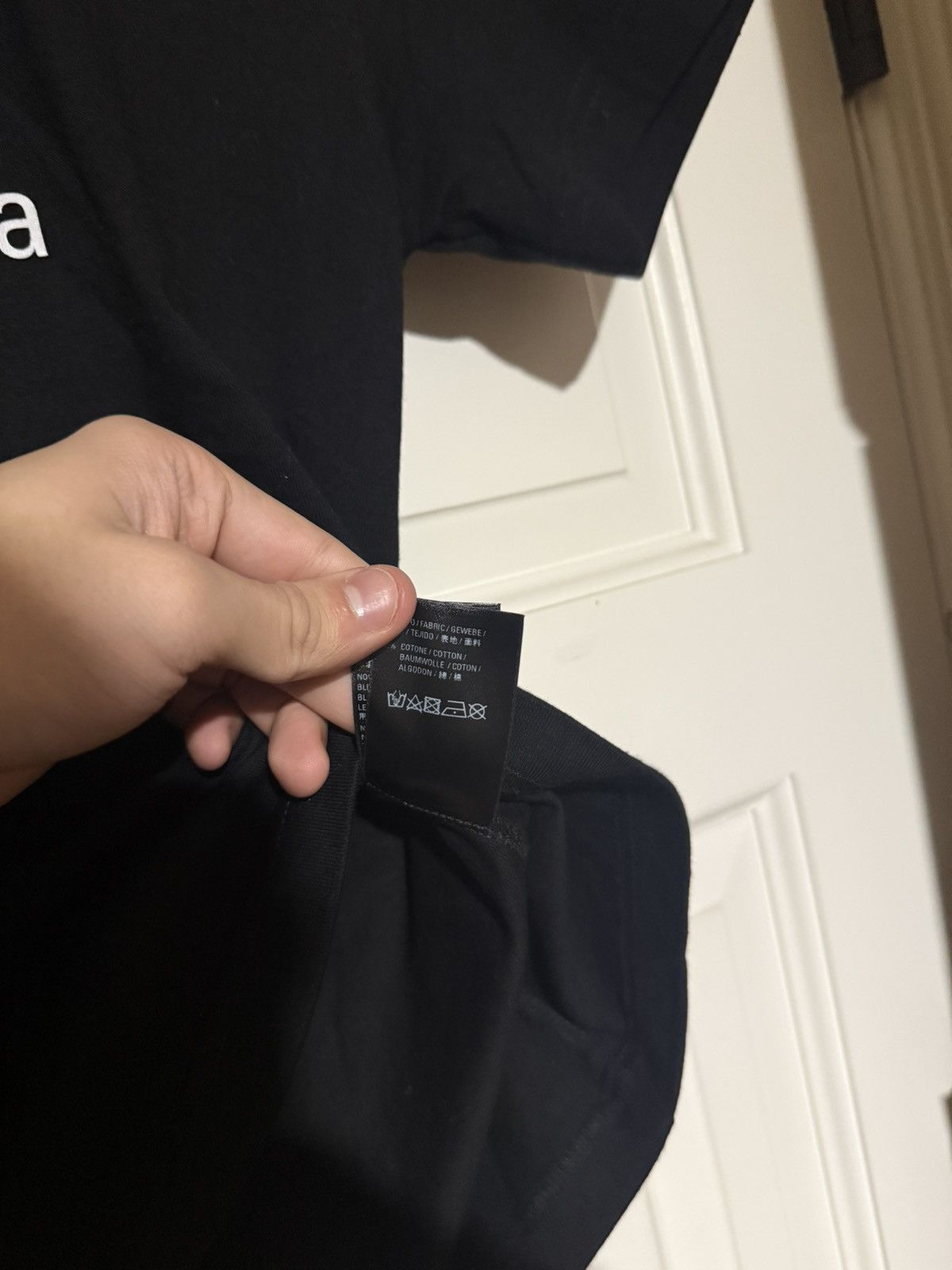 Balenciaga Balenciaga Black Copyright Logo T-Shirt Size US S / EU 44-46 / 1 - 7 Thumbnail