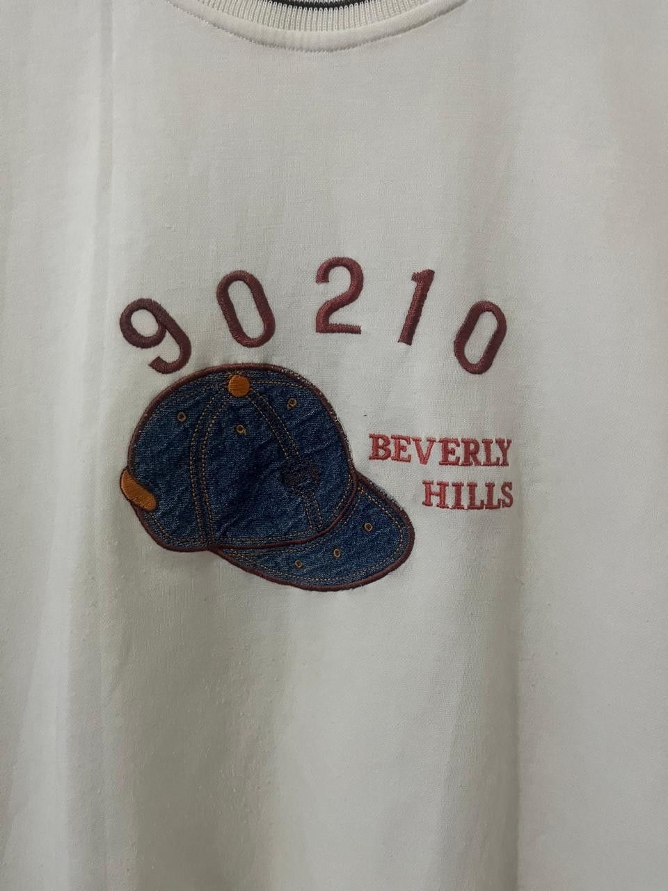 Japanese Brand Beverly Hills 90210 White T-Shirt Size US L / EU 52-54 / 3 - 2 Thumbnail