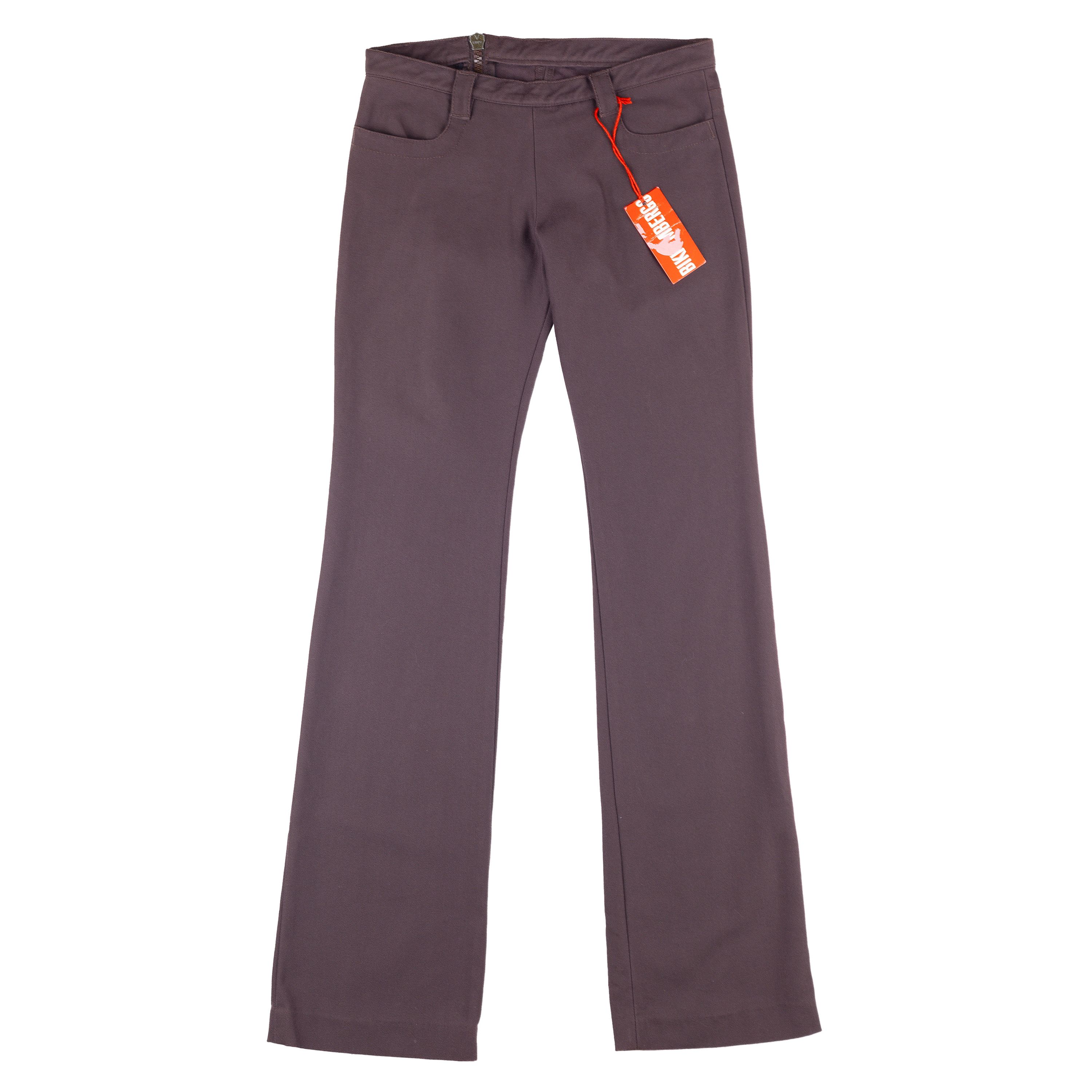 Dirk Bikkembergs Dirk Bikkembergs Vintage Brown Zipper Pants (XS) Size 25" / US 0 / IT 36 - 2 Thumbnail