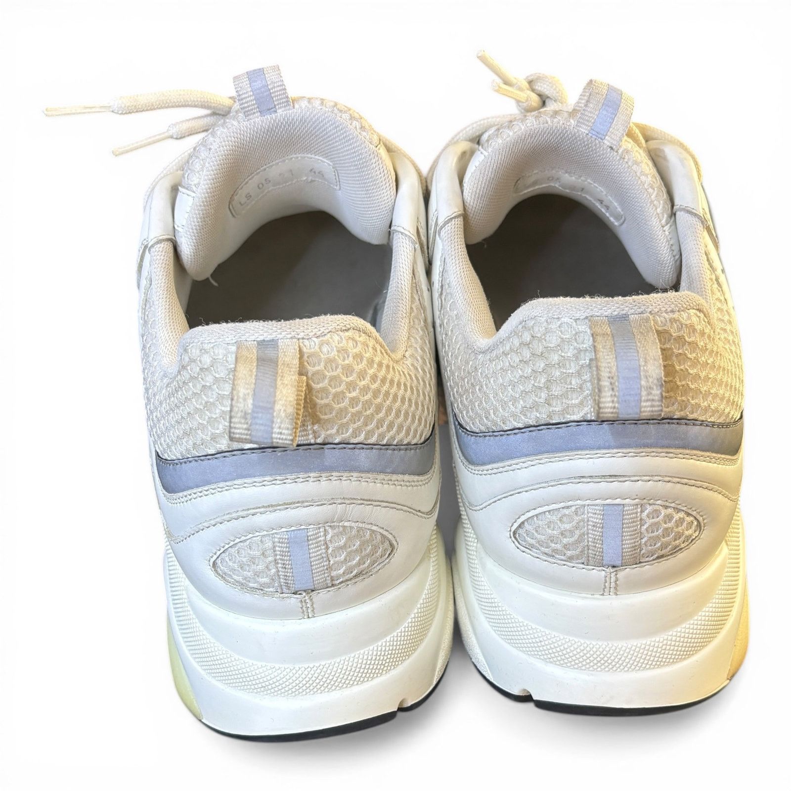 Dior Dior B22 Reflective Low Top White Sneakers | Size 44 (11US) Size US 11 / EU 44 - 5 Thumbnail