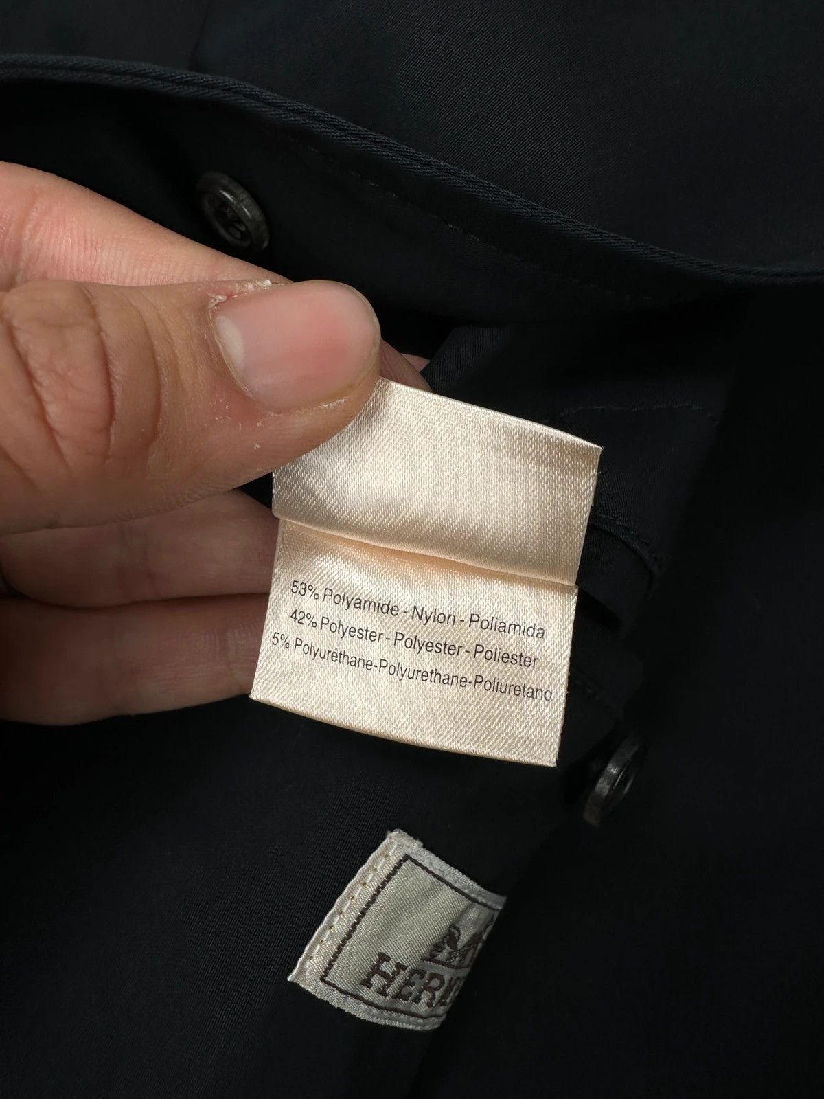 Hermes Hermès 00’s Navy Cotton & Leather Straps Buttons Up Jacket Size US L / EU 52-54 / 3 - 16 Thumbnail