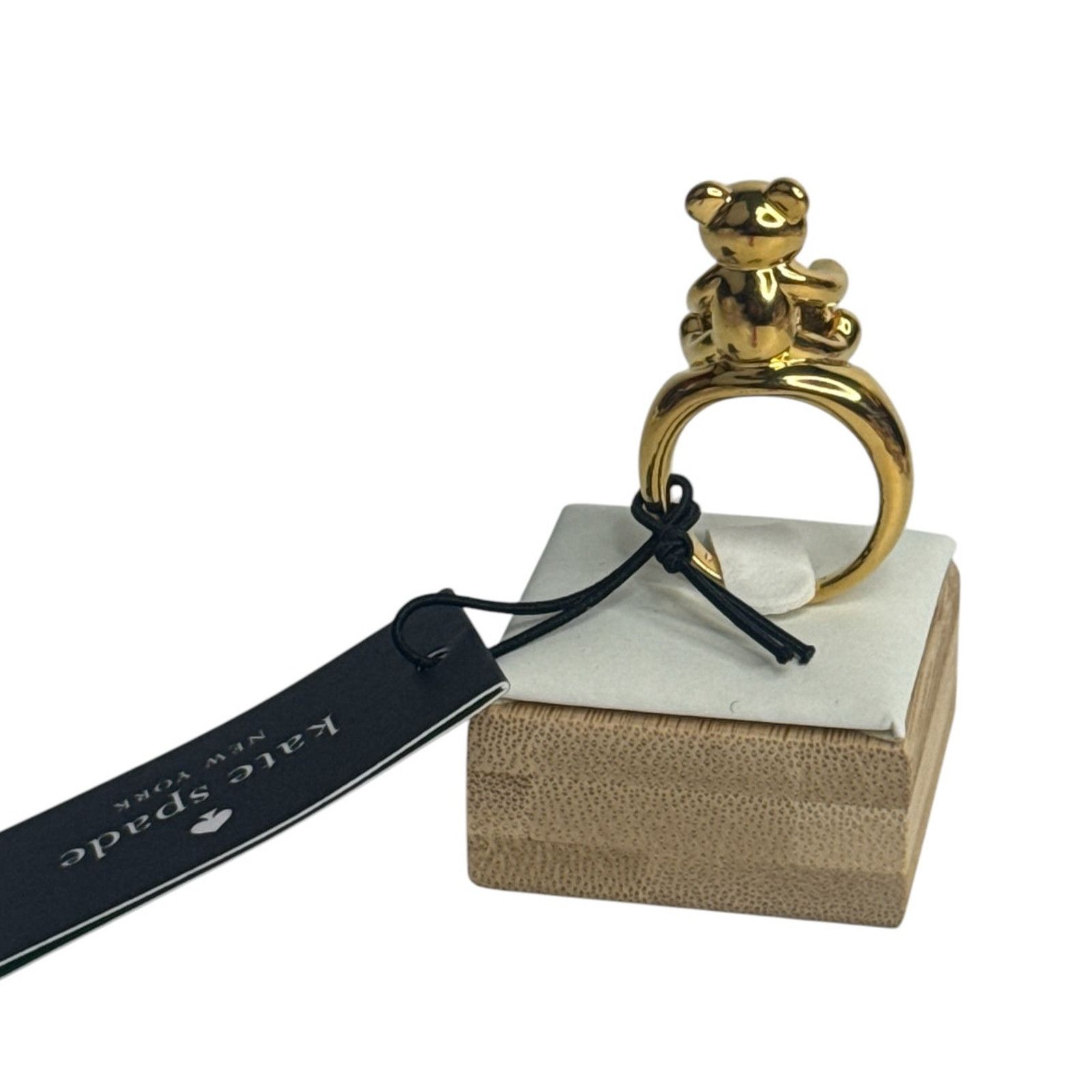 Kate Spade Kate Spade Oh What Fun Spade Teddy Bear Ring Size 7 Size ONE SIZE - 7 Thumbnail