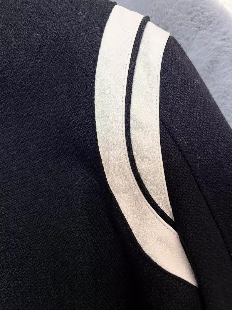 Saint Laurent Paris Saint Laurent 23 Spring/Summer Black and White Wool Teddy J Size US M / EU 48-50 / 2 - 7 Thumbnail