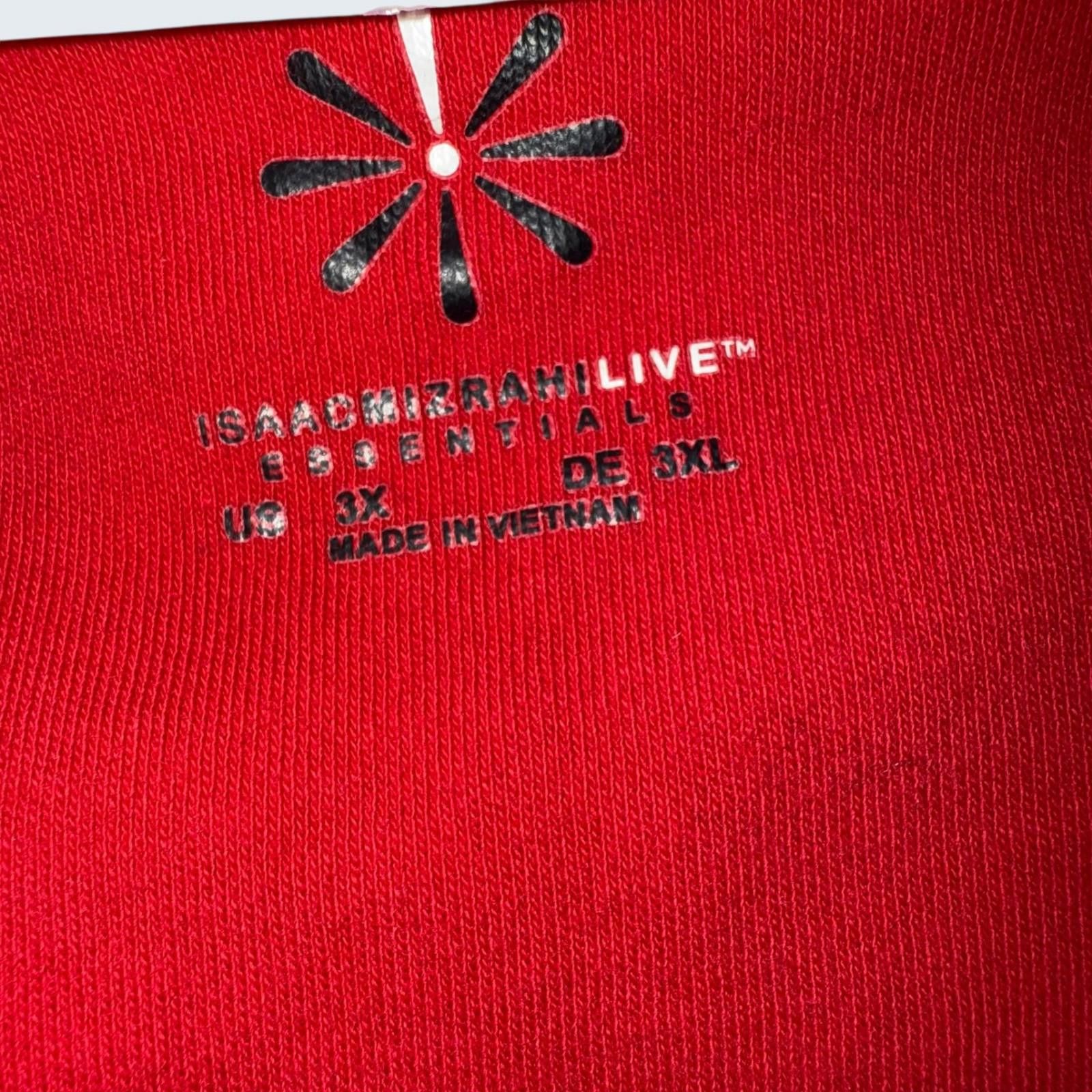 Other Isaac Mizrahi Live Womens Red V-Neck Short Sleeve T-Shirt 3X Size 3XL / US 20-22 - 4 Thumbnail