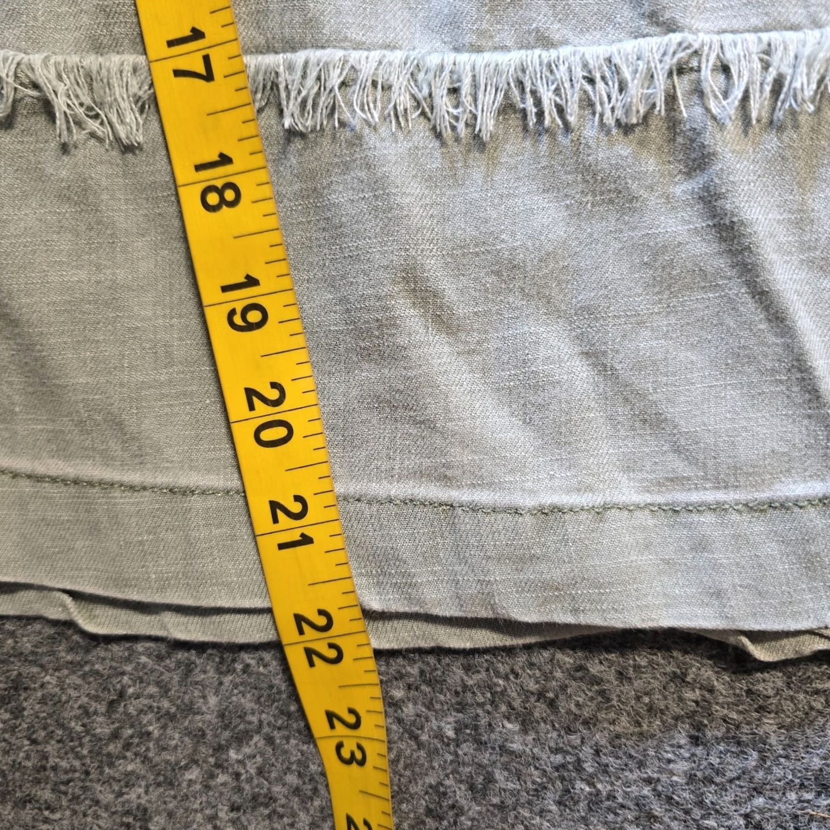 Vintage Sundance Pants Women 8P Green Linen Blend Wide Leg Crop Casual Boho Pockets Cropped Size 30" / US 8 / IT 44 - 7 Thumbnail