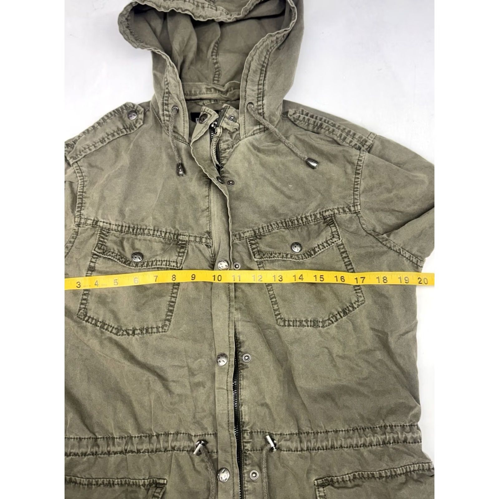 Buffalo David Bitton VINTAGE? No — Buffalo by David Bitton Military Parka Hooded Jacket Army Green Women’s Small Jacket Size S / US 4 / IT 40 - 2 Thumbnail
