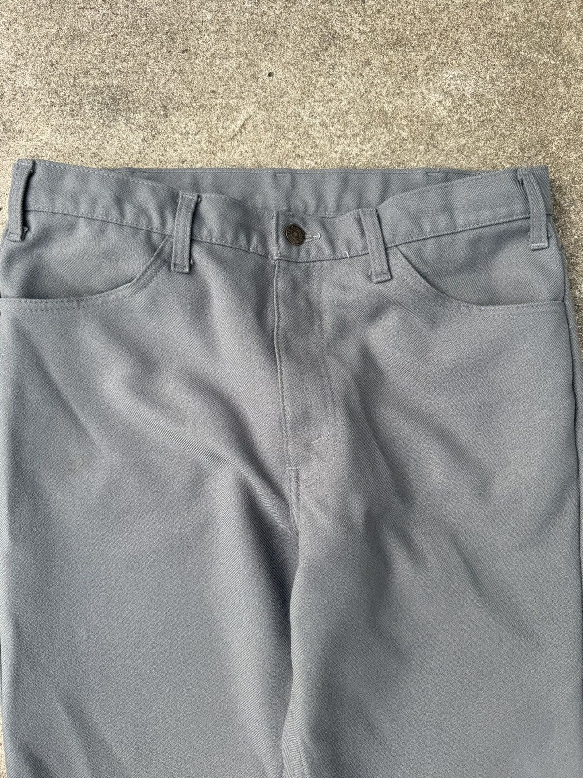 Levi's × Vintage Vtg 70’s Levi’s 517 Flare Bootcut Polyester Gray Pants 35x31 Size US 35 - 6 Thumbnail