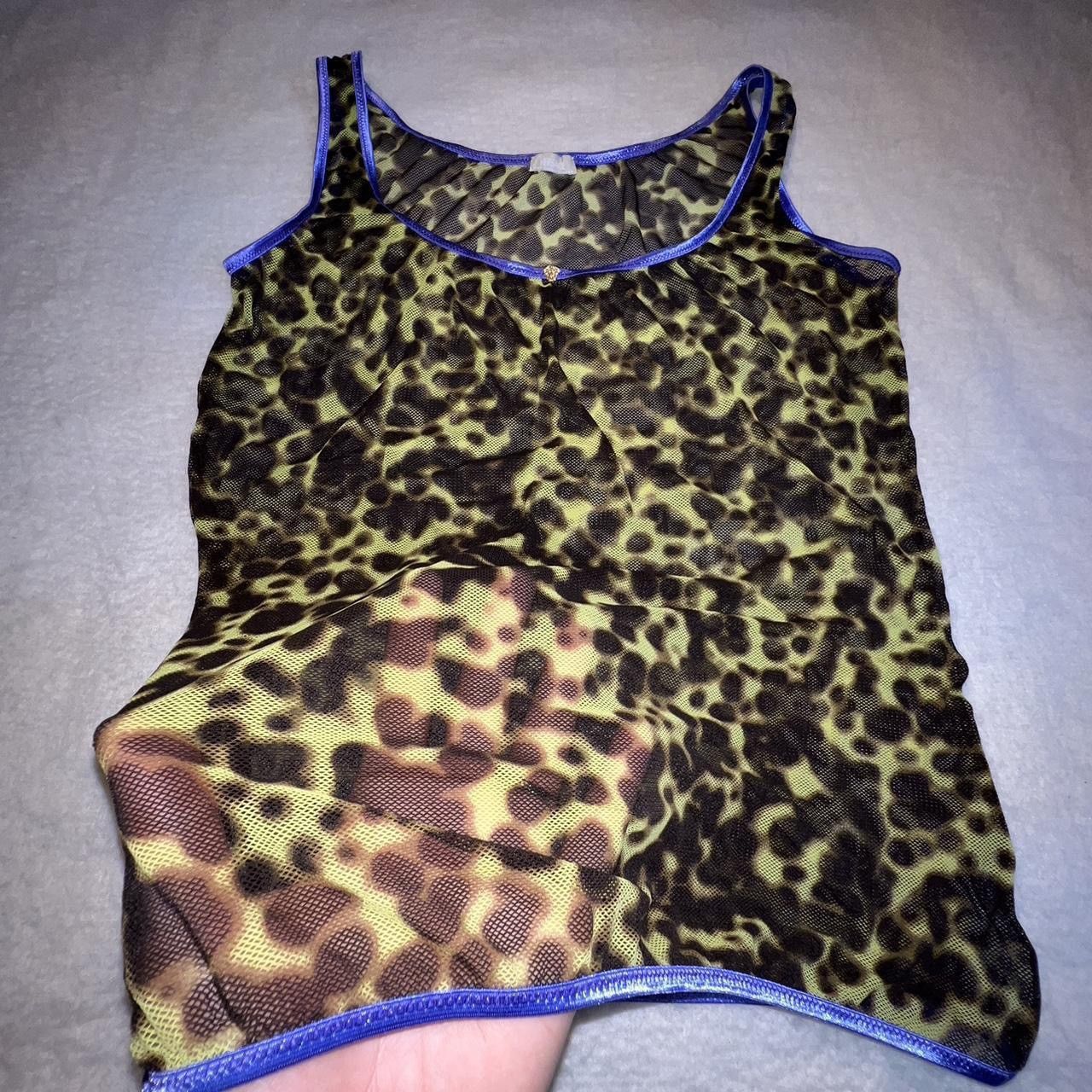 Versace Archive : 2000s sexy-arty Versace mesh tanktop Size M / US 6-8 / IT 42-44 - 4 Thumbnail