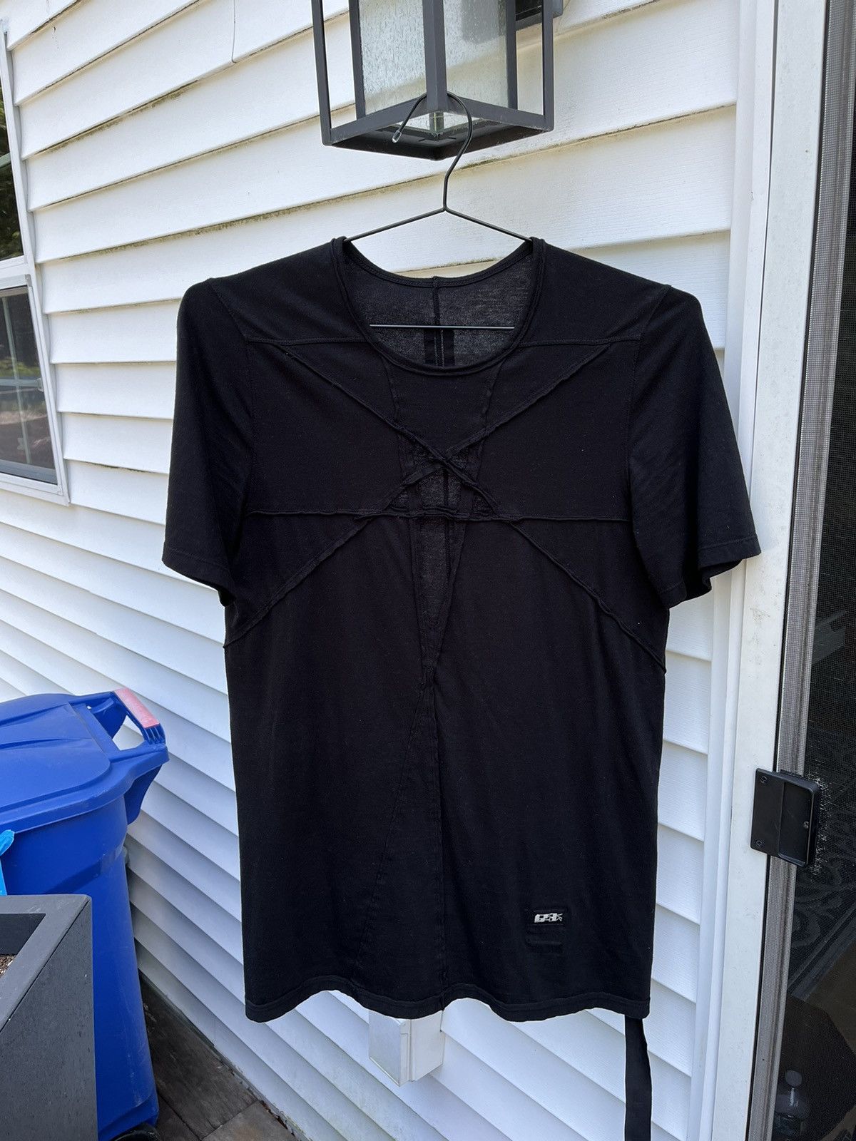 Pre-owned Rick Owens Drkshdw Black Cut-out Level T-shirt