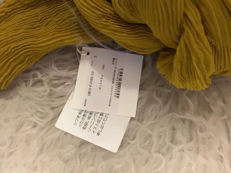 Issey Miyake Issey Miyake Yellow see-through wicker long sleeves Size M / US 6-8 / IT 42-44 - 3 Thumbnail