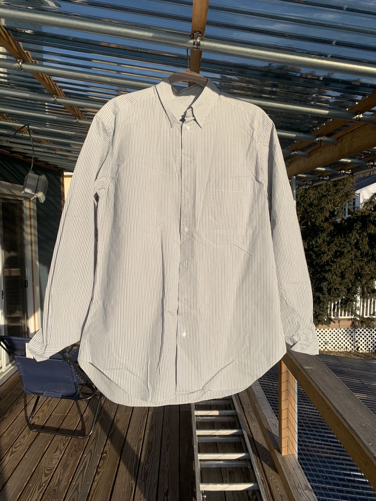 Armani Collezioni Armani Collezioni Striped Button-Down Size US L / EU 52-54 / 3 - 1 Thumbnail