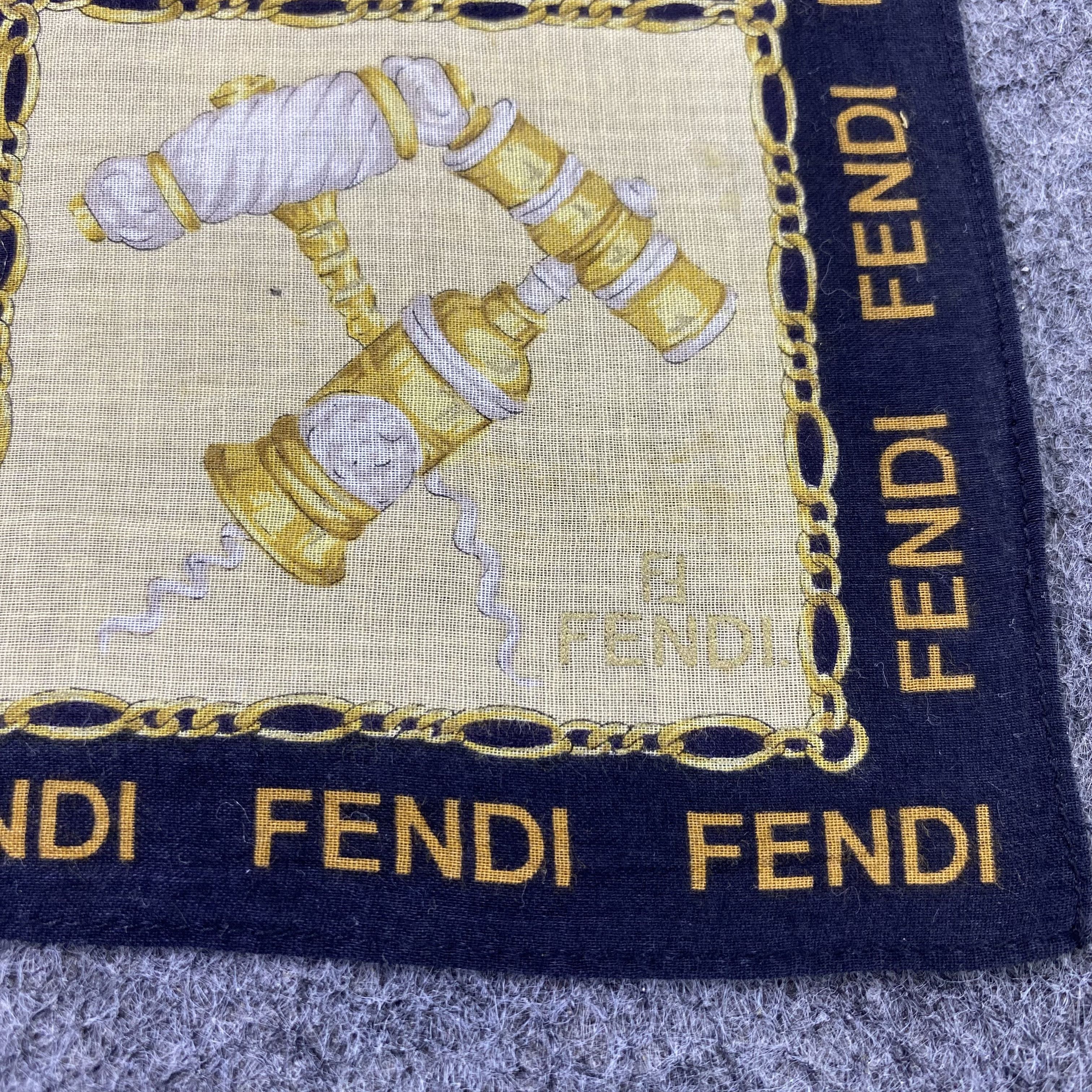 Fendi Fendi Handkerchief Neckerchief Bandana-B1726 Size ONE SIZE - 7 Thumbnail
