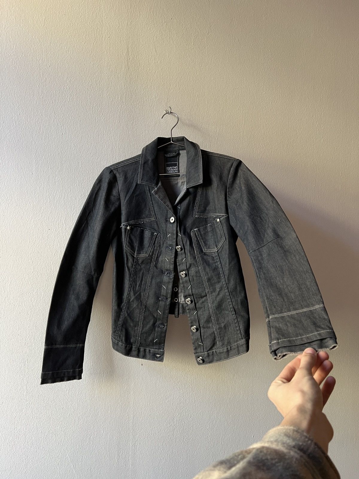 Marithe + Francois Girbaud Marithe Francois Girbaud Avant Garde Navy Blazer Jacket Size S / US 4 / IT 40 - 1 Thumbnail
