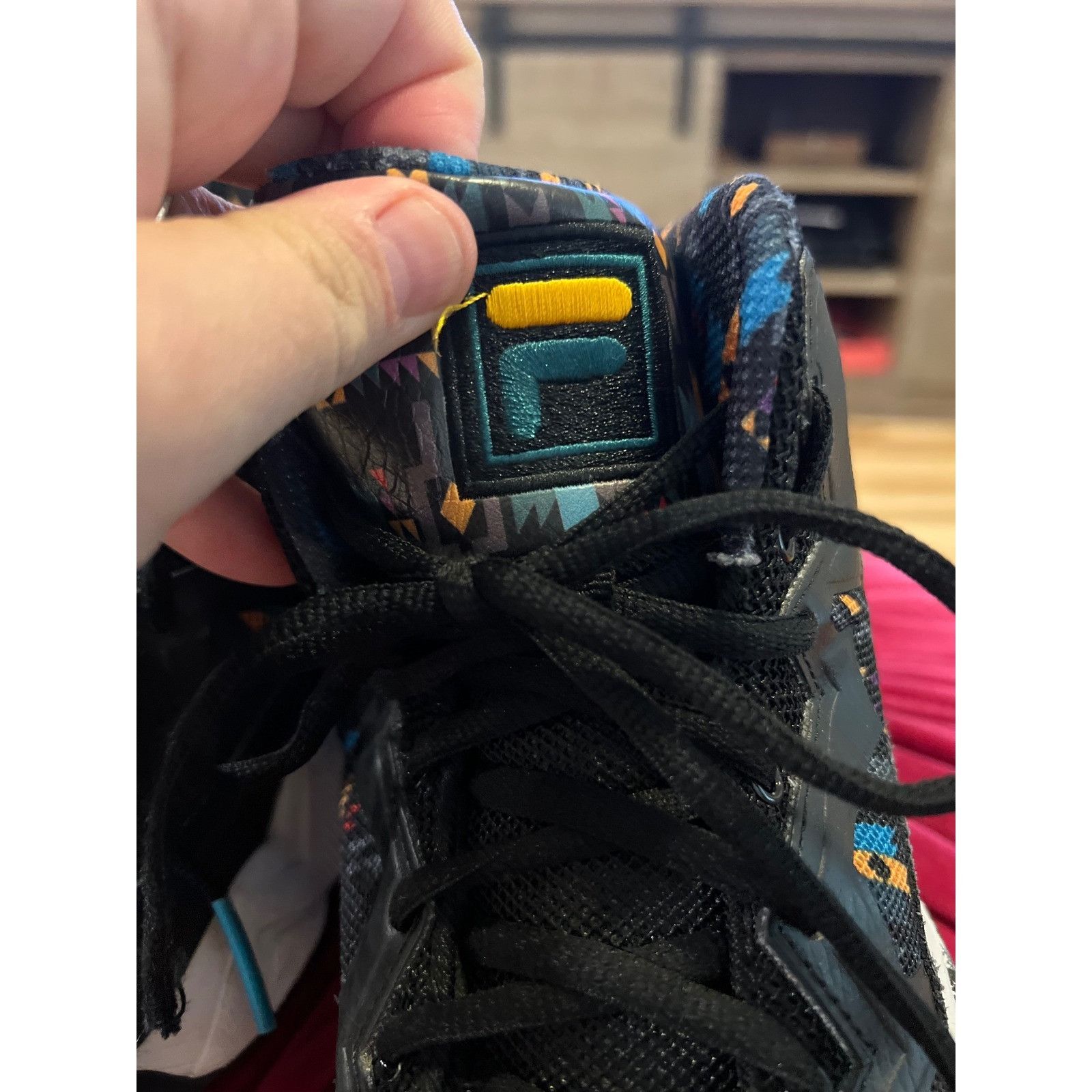 Fila FILA Basketball Shoes Aztec Print High Top Sneakers Athletic Size US 7 / IT 37 - 5 Thumbnail