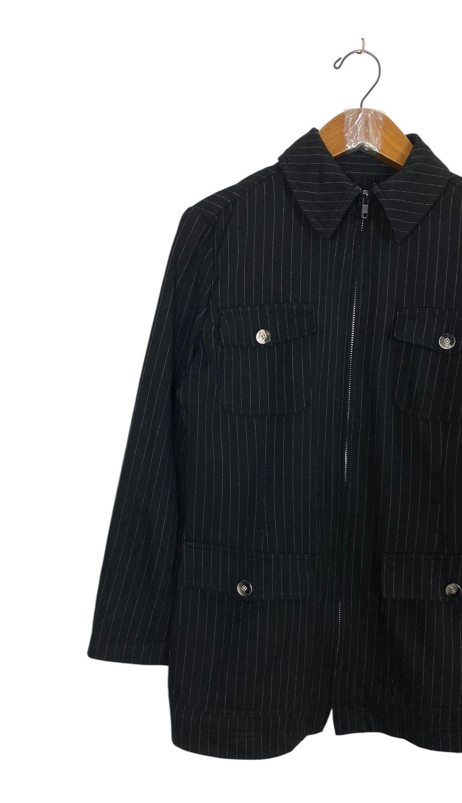 Junko Shimada Rare‼️ Junko Shimada Part 2 Stripe Zipper Jacket Size US S / EU 44-46 / 1 - 2 Thumbnail