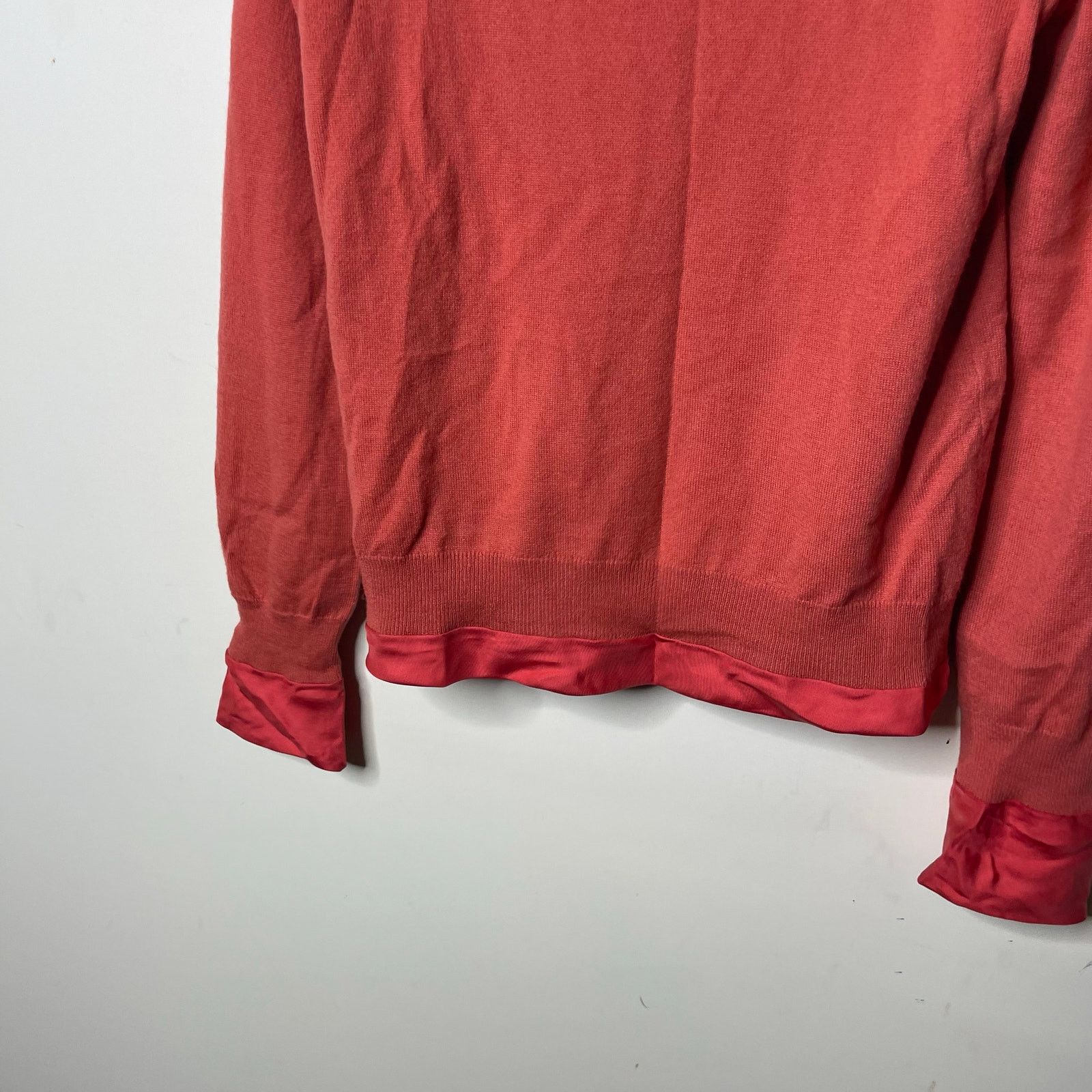 Bottega Veneta Bottega Veneta Cashmere Silk Coral Open Front Cardigan Size M / US 6-8 / IT 42-44 - 11 Thumbnail