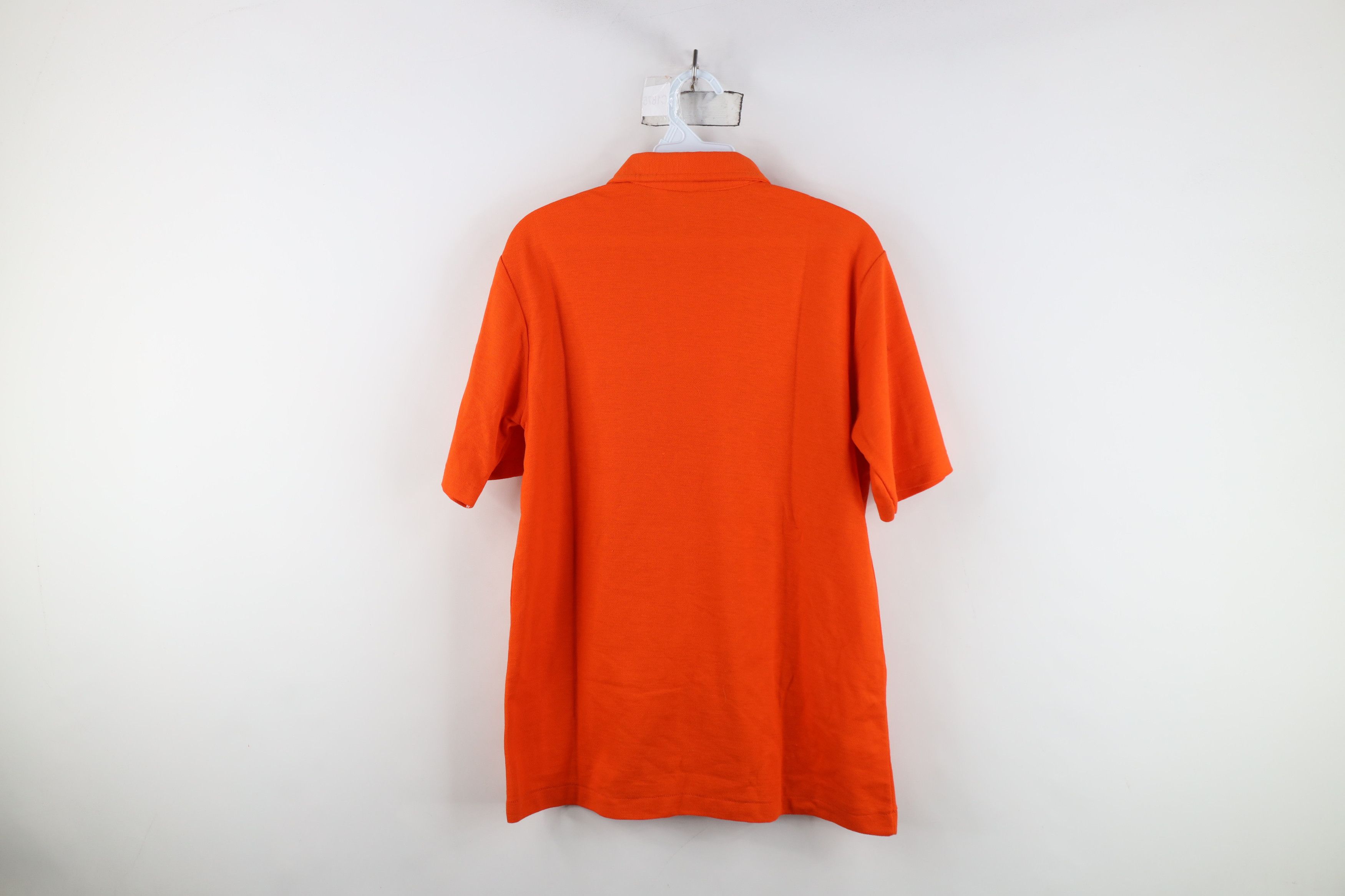 Vintage Vintage 70s Streetwear Blank Knit Golf Polo Shirt Orange USA Size US M / EU 48-50 / 2 - 9 Thumbnail