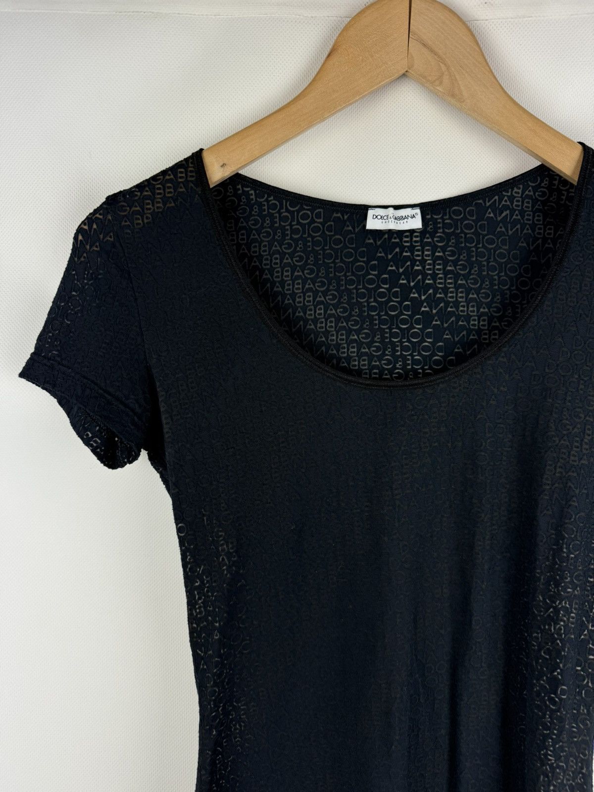 Dolce & Gabbana Dolce & Gabbana Ladies Short Sleeve Monogram T Shirt Top Size M / US 6-8 / IT 42-44 - 2 Thumbnail