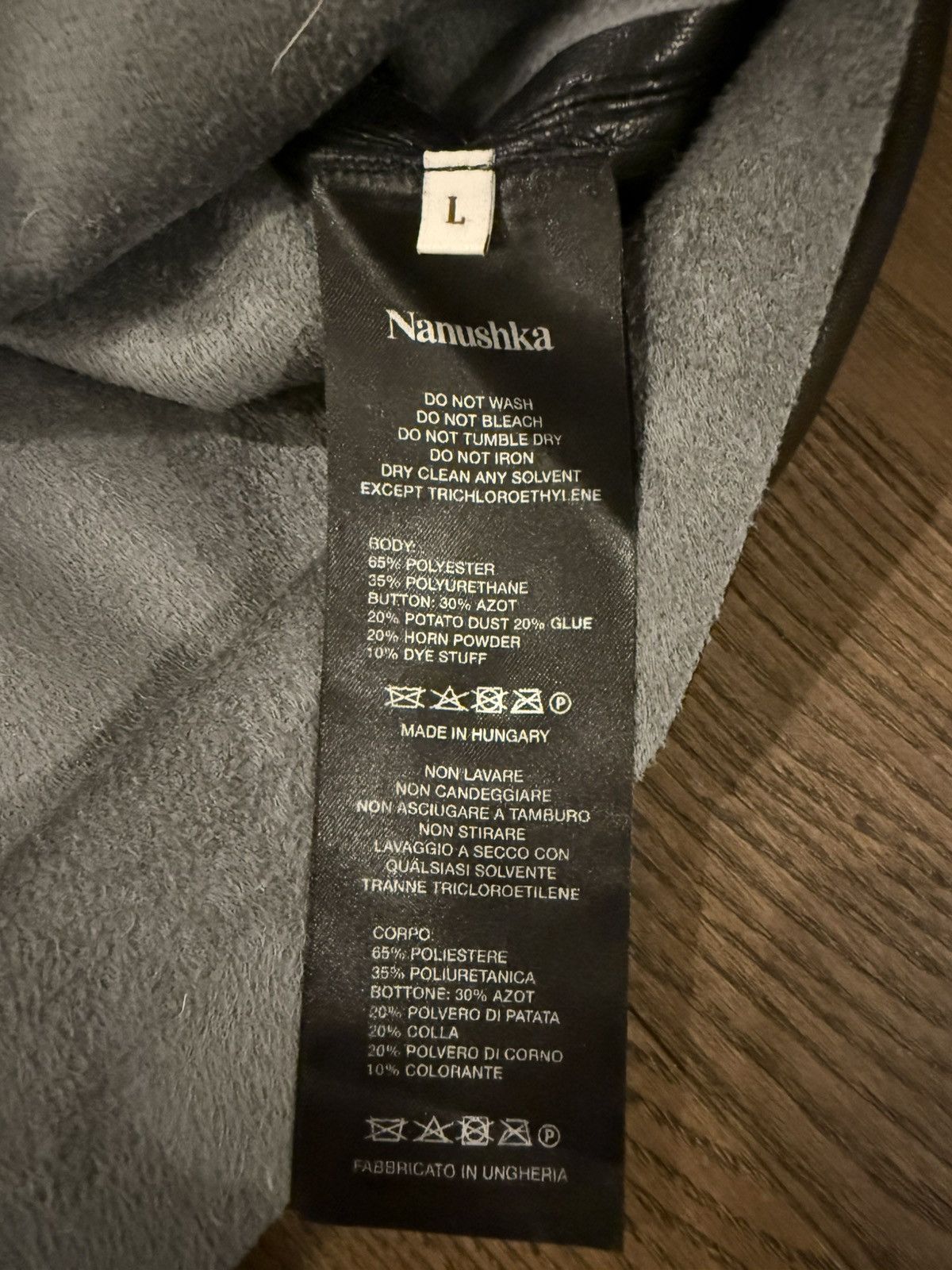 Nanushka Vegan Lambskin over shirt jkt Size US L / EU 52-54 / 3 - 4 Thumbnail