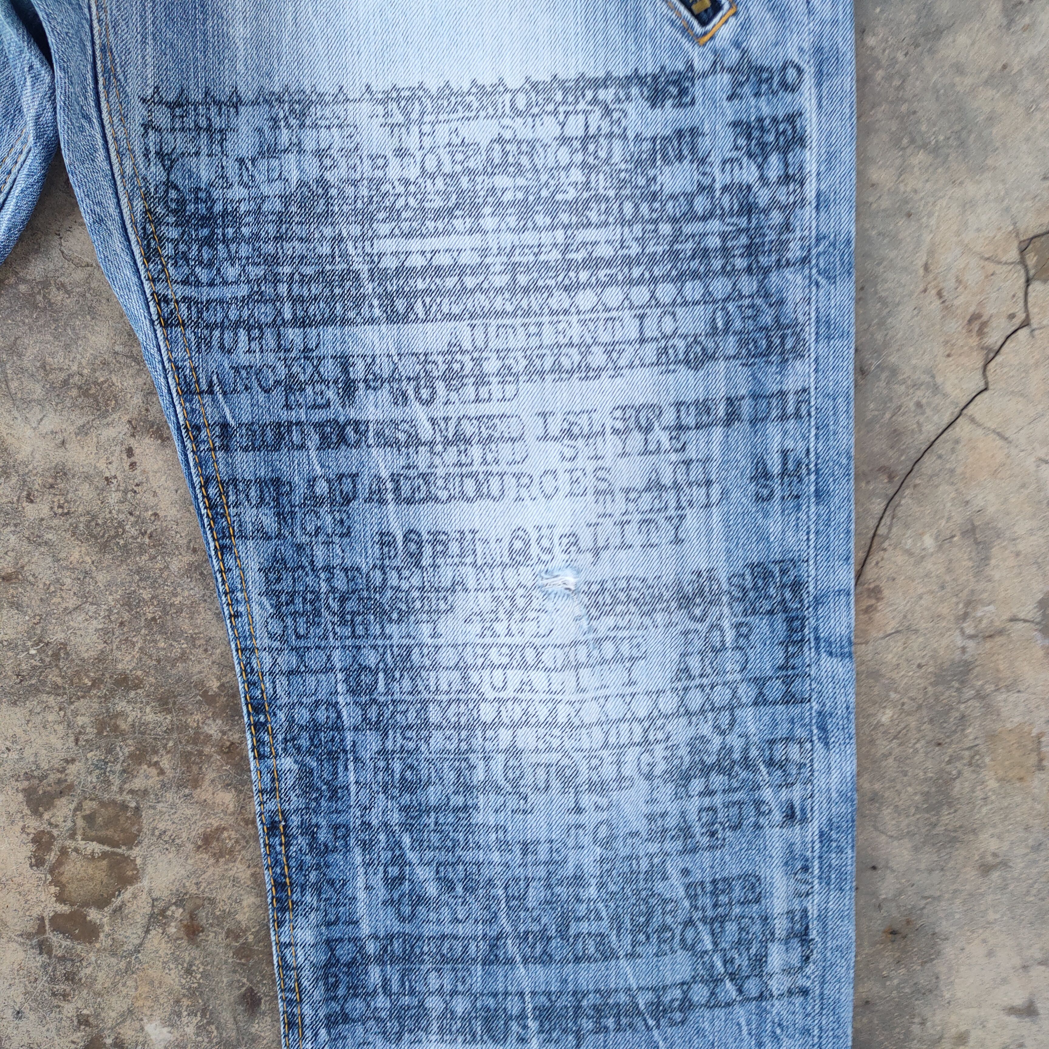 Art Comes First × Japanese Brand × Jean VINTAGE SPINASH SKULL JEANS DENIM PANTS Size US 34 / EU 50 - 7 Thumbnail